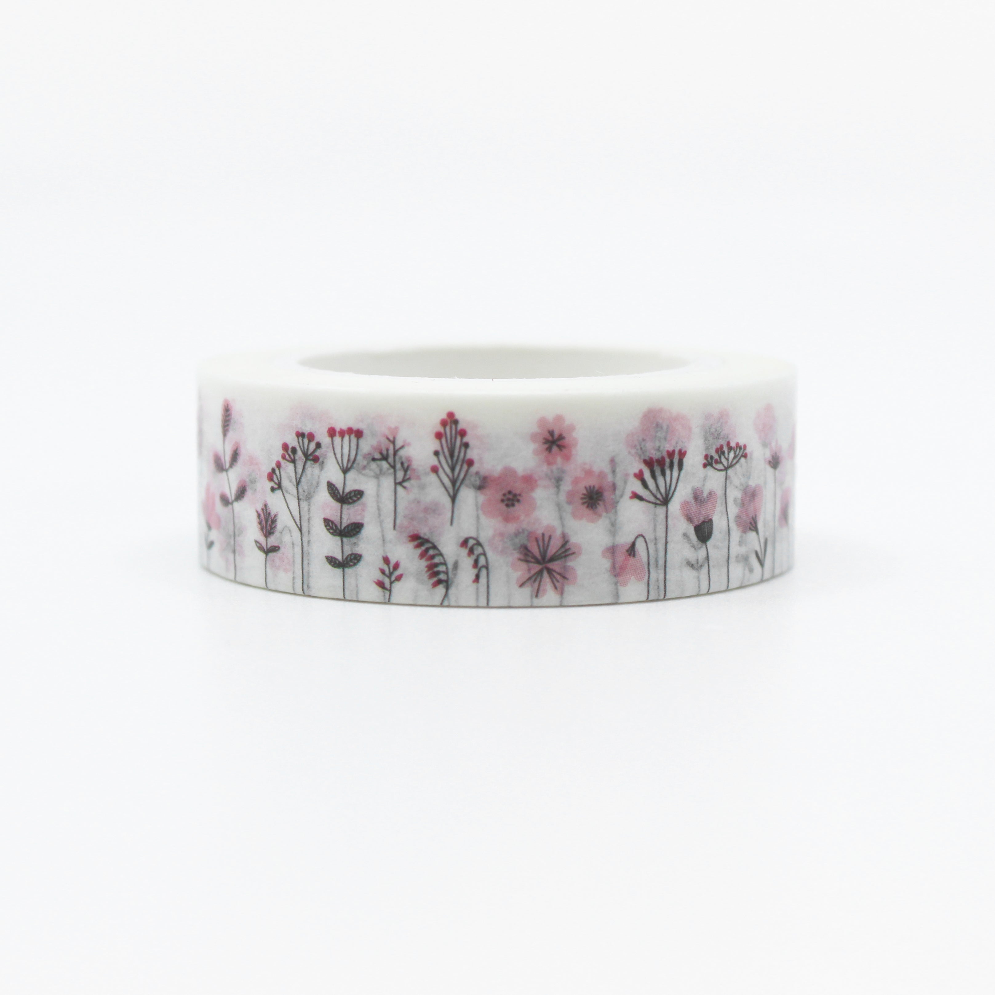 This is a view of beautiful blooming flower collections pattern washi tape from BBB Supplies Craft Shop