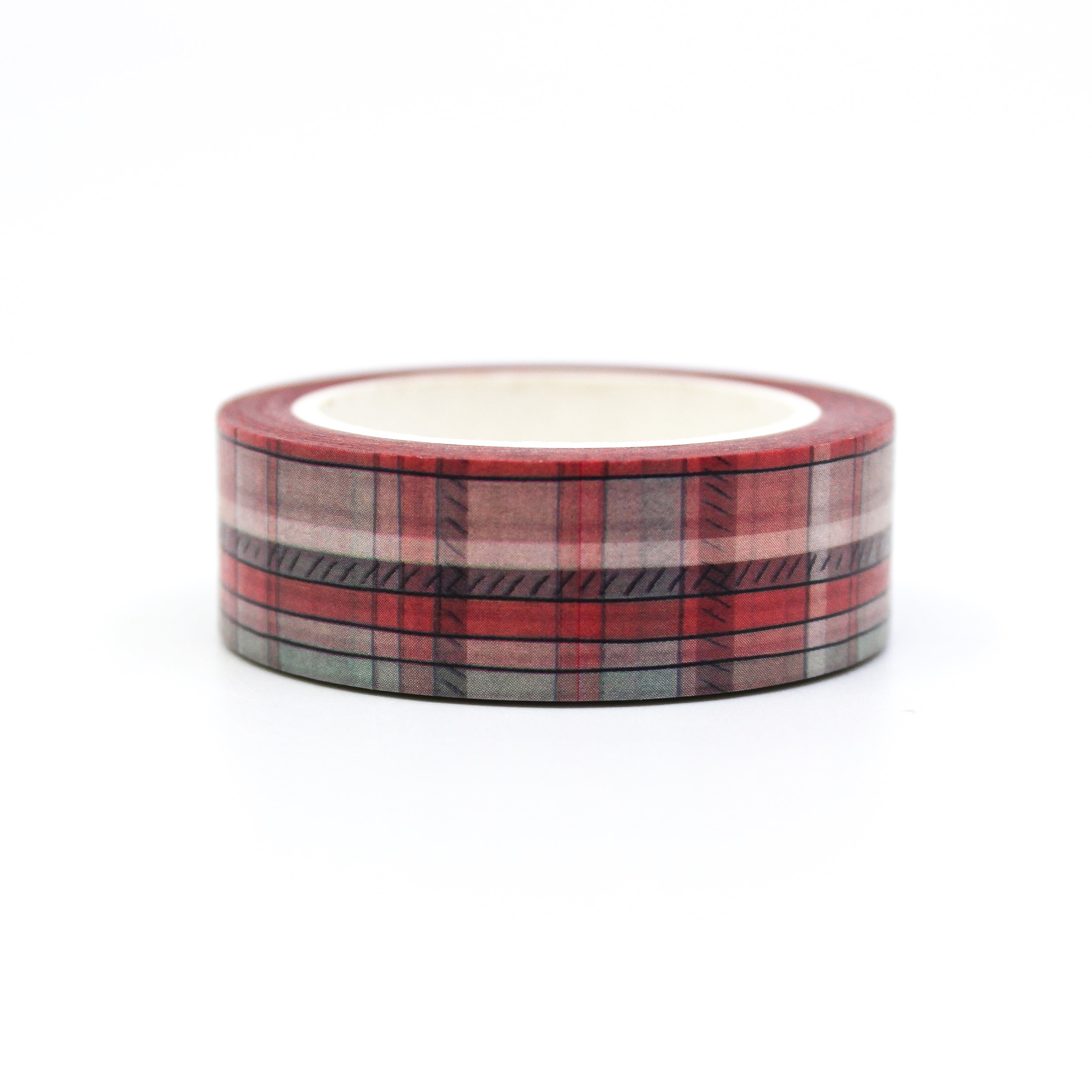 This is pretty Classic Christmas red plaid washi tape from BBB Supplies Craft Shop