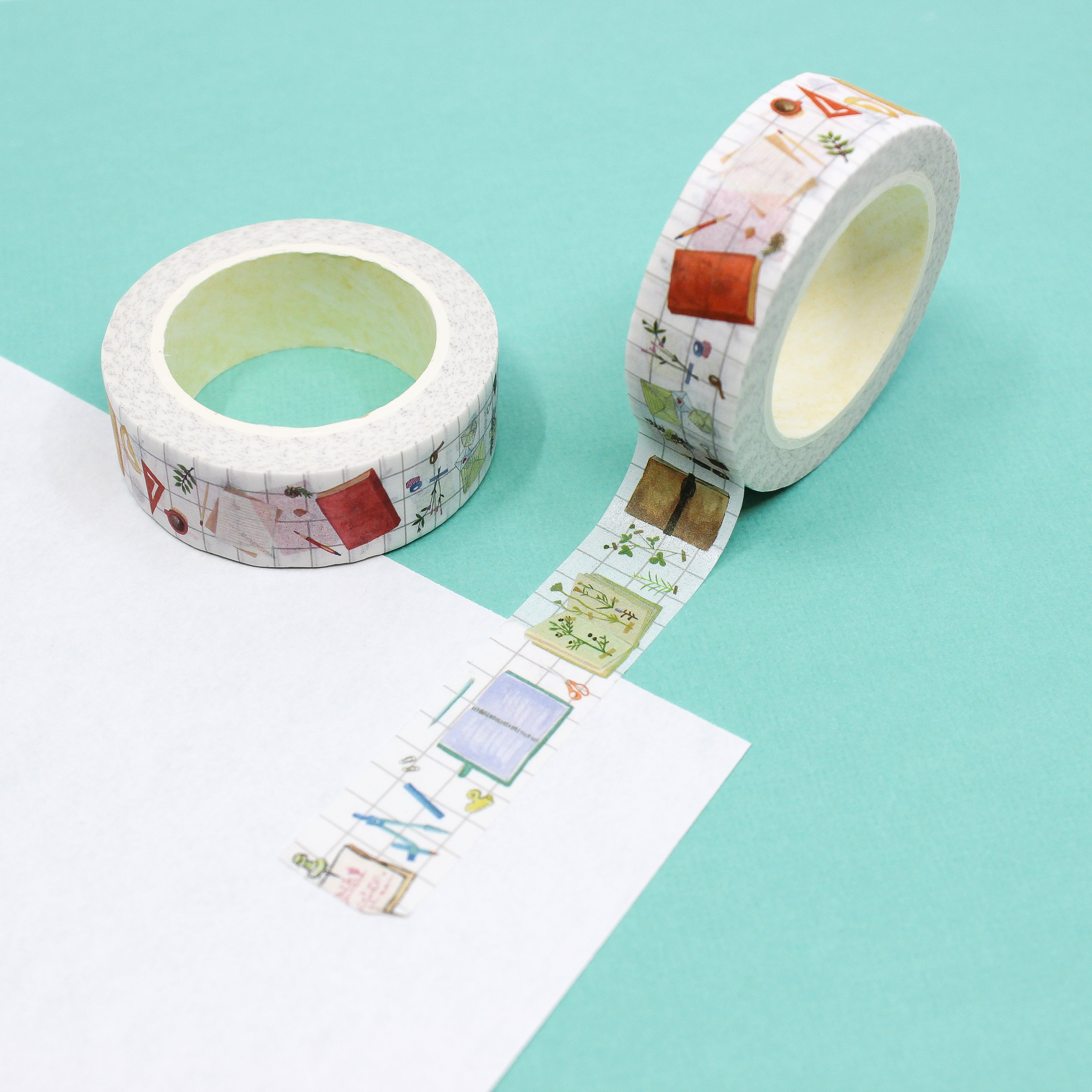 This is a colorful planner addict themed washi tape from BBB Supplies Craft Shop