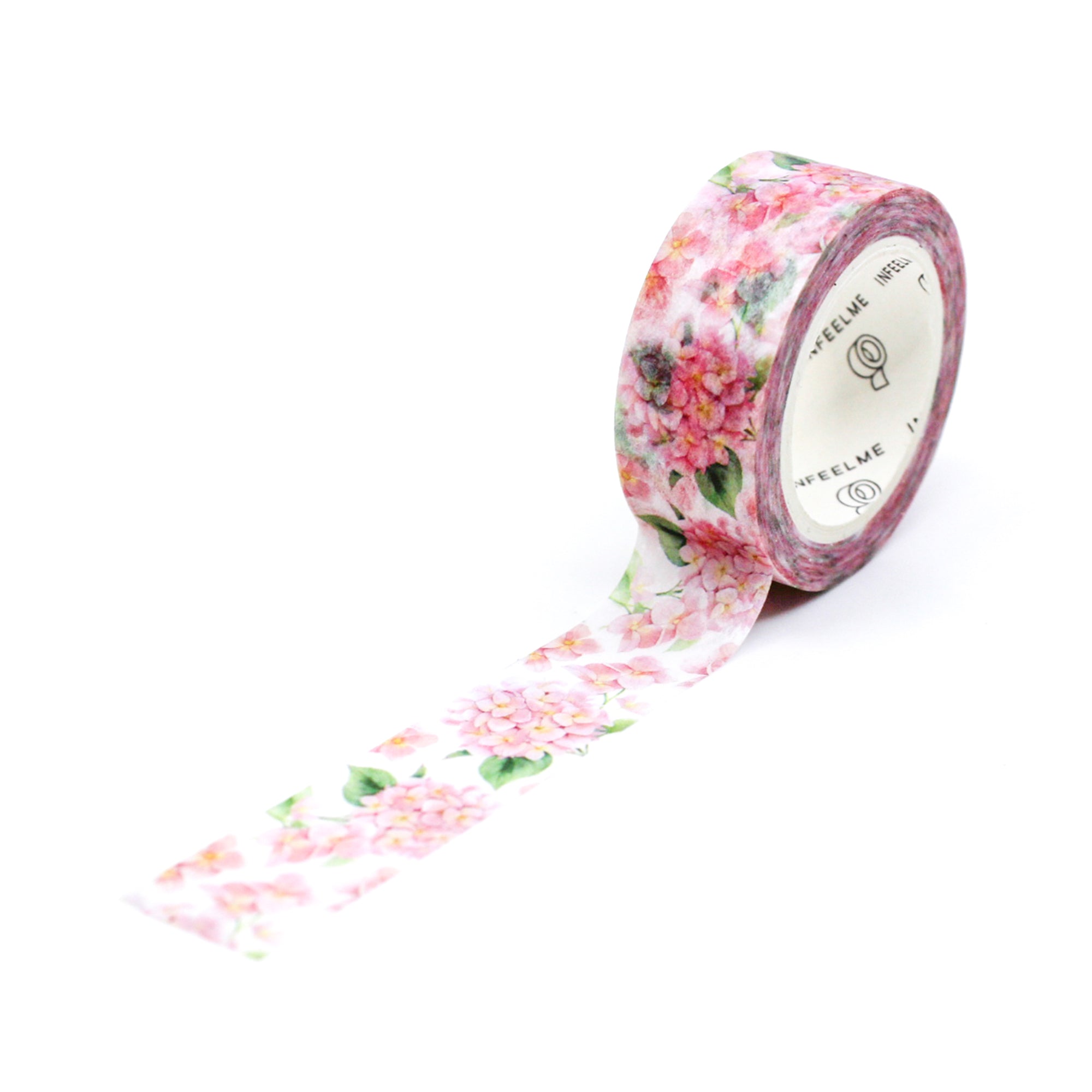 This pretty pink Hydrangea flower tape is a vibrant blooming floral pattern that is perfect for your BUJO and craft projects. Spring is in the air with this gorgeous tape. This tape is sold at BBB Supplies Craft Shop.
