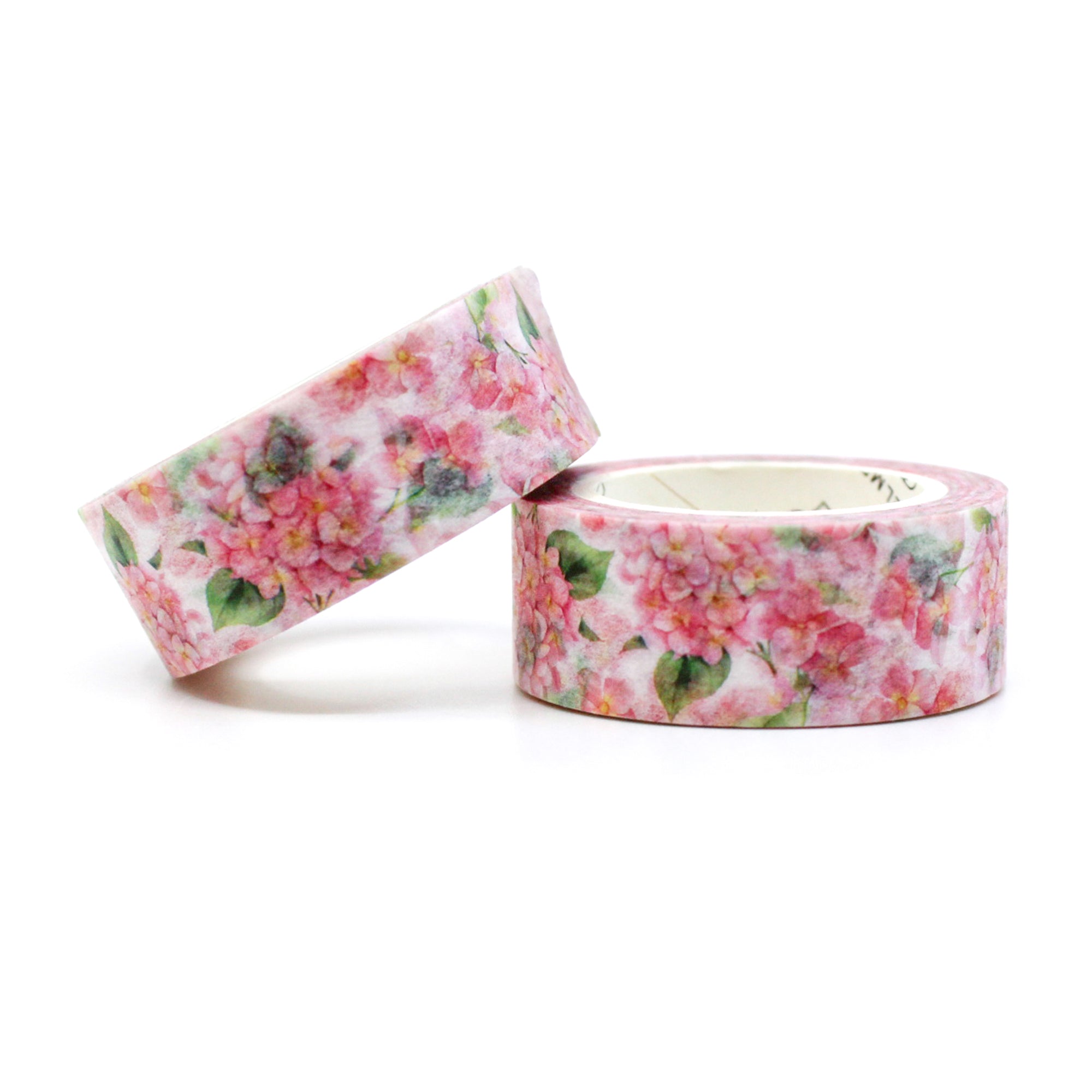 This pretty pink Hydrangea flower tape is a vibrant blooming floral pattern that is perfect for your BUJO and craft projects. Spring is in the air with this gorgeous tape. This tape is sold at BBB Supplies Craft Shop.