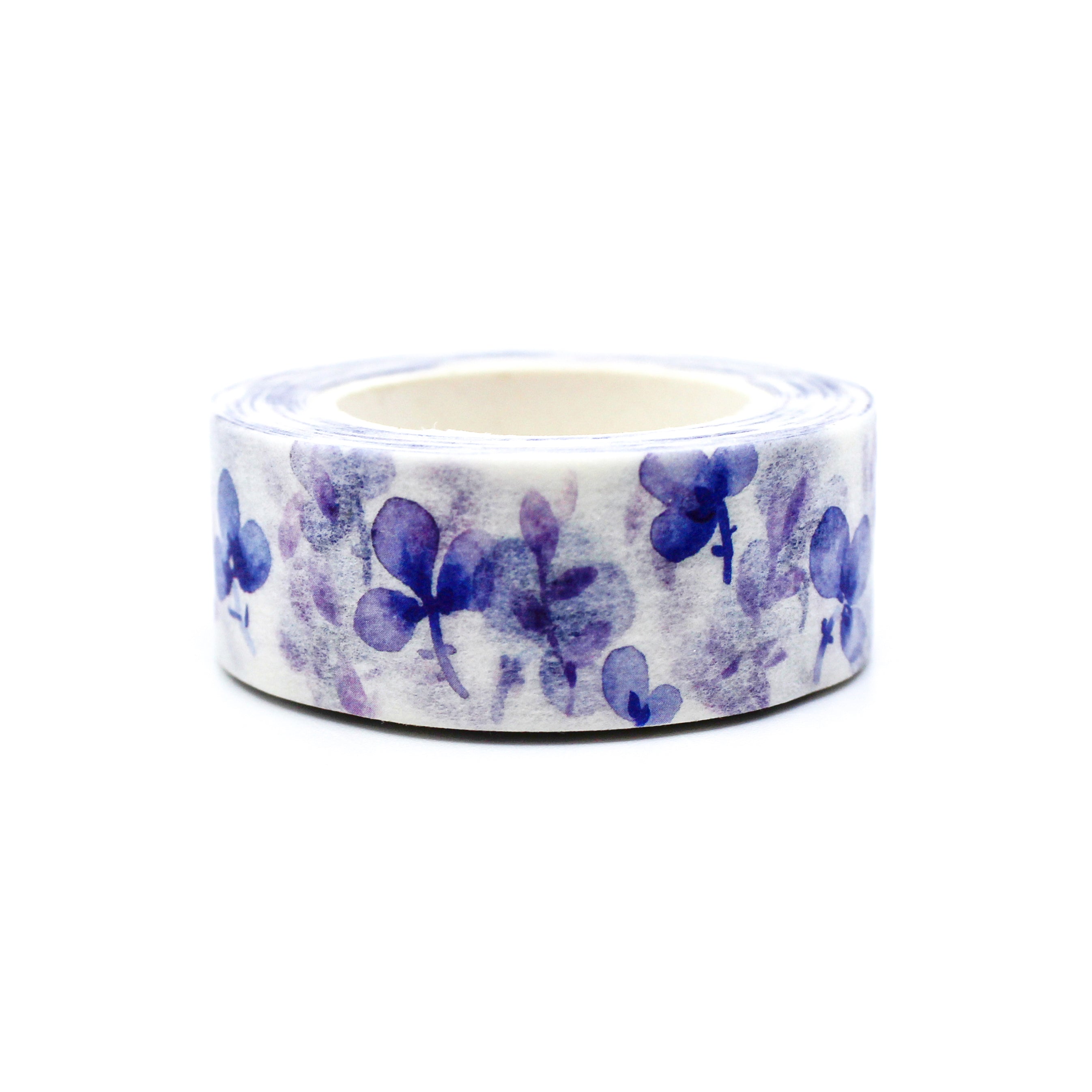 This a lovely purple iris flowers pattern washi tape from BBB Supplies Craft Shop