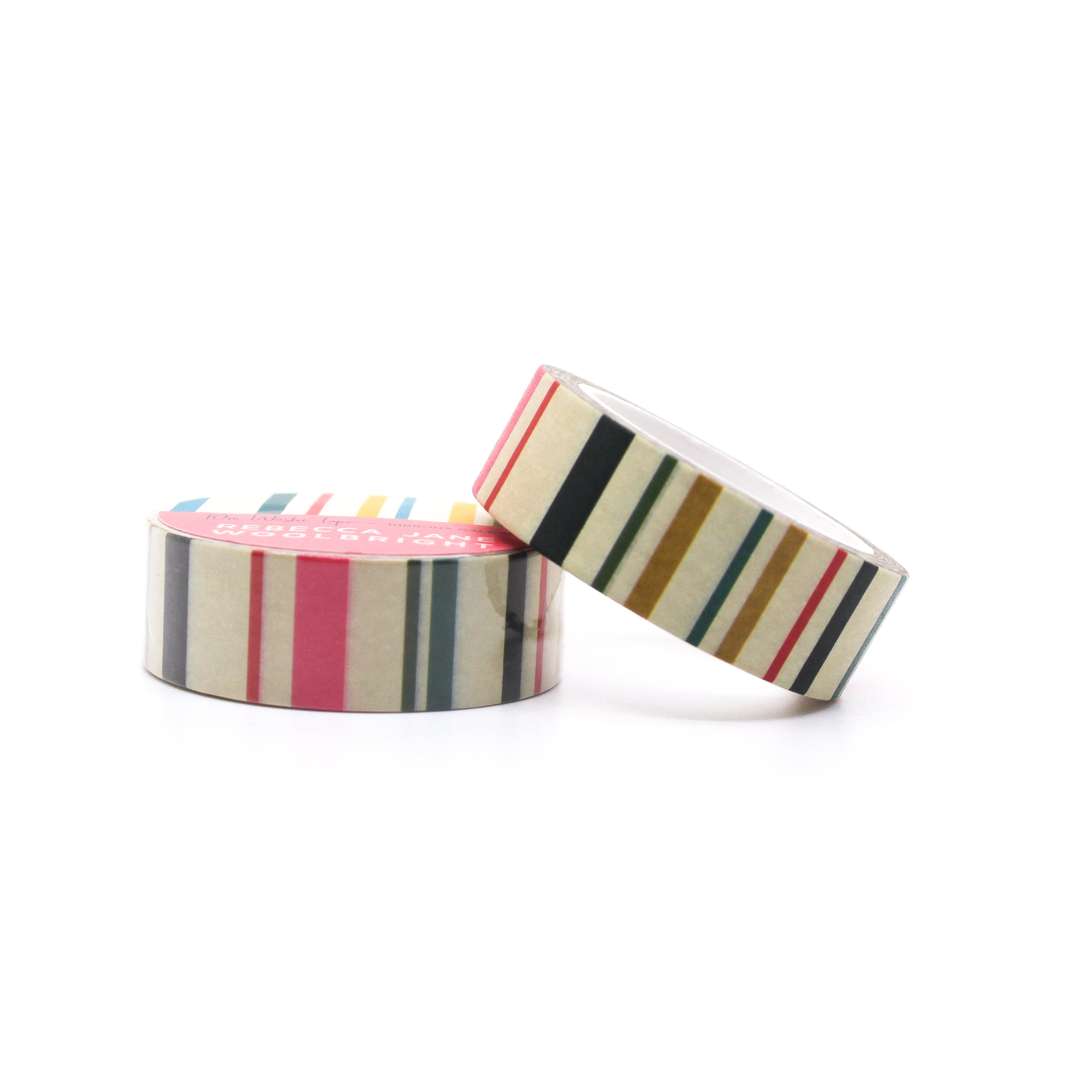 This is a roll of decorative stripe ribbons washi tapes from BBB Supplies Craft Shop