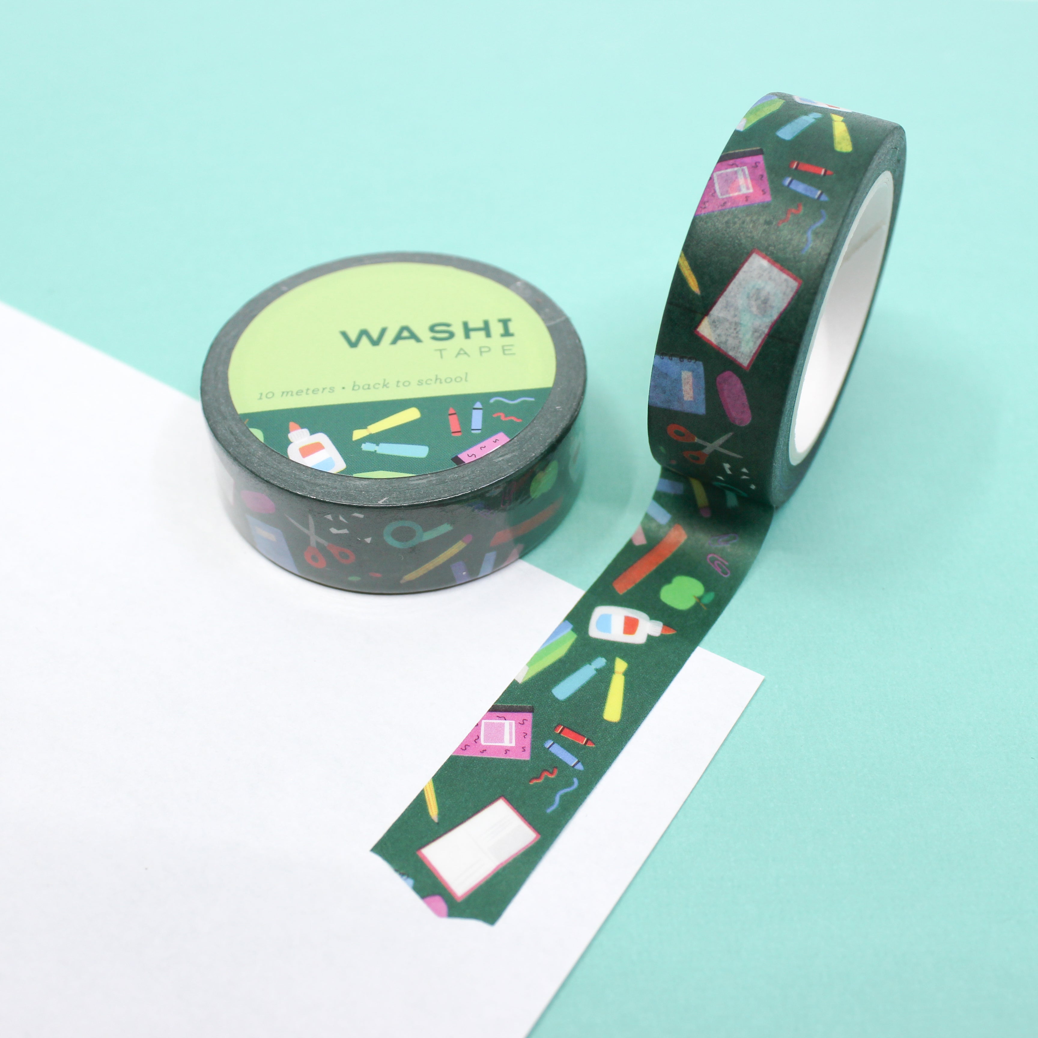 This is a school supplies themed washi tape from BBB Supplies Craft Shop