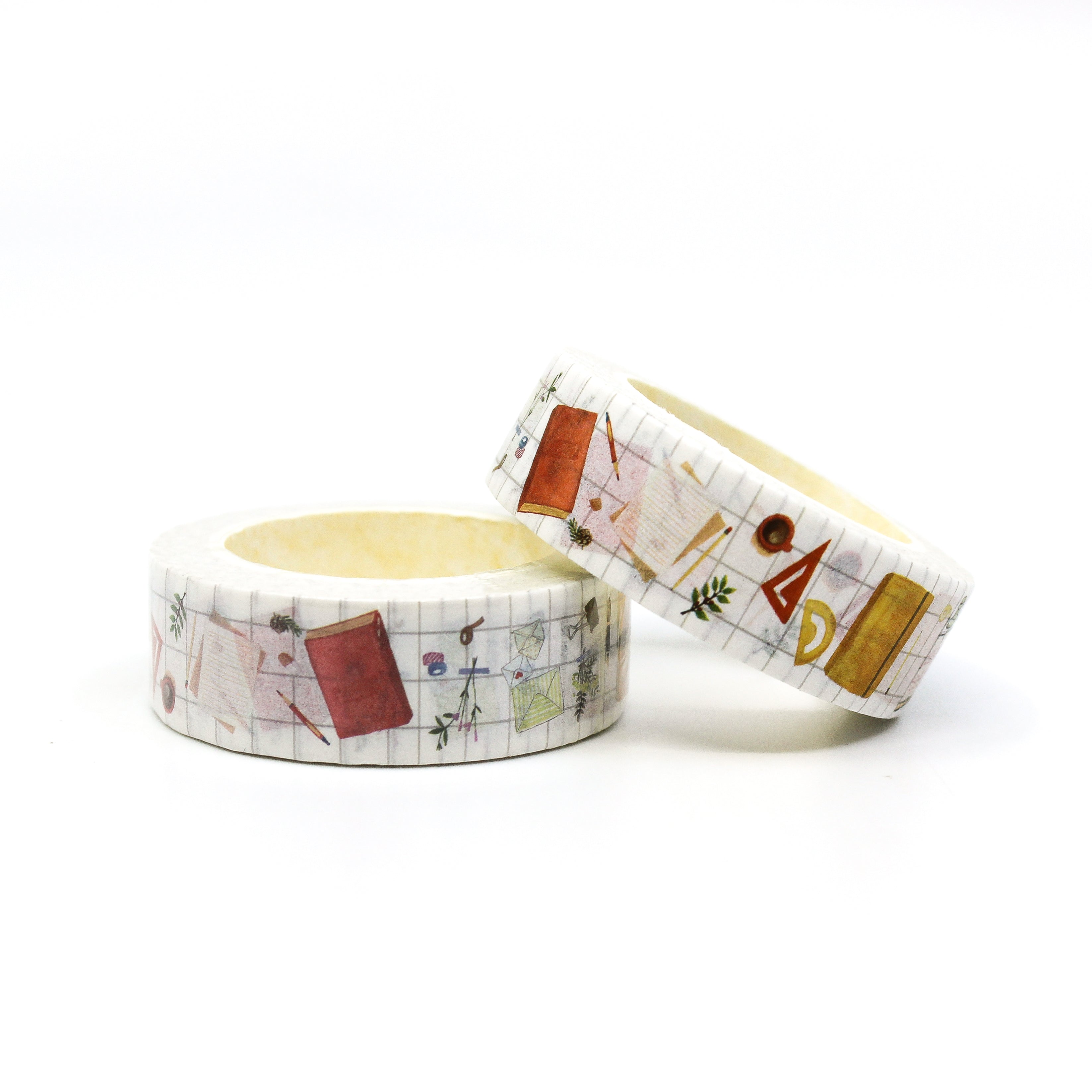 This is a simple back to school planner pattern themed view of washi tapes from BBB Supplies Craft Shop