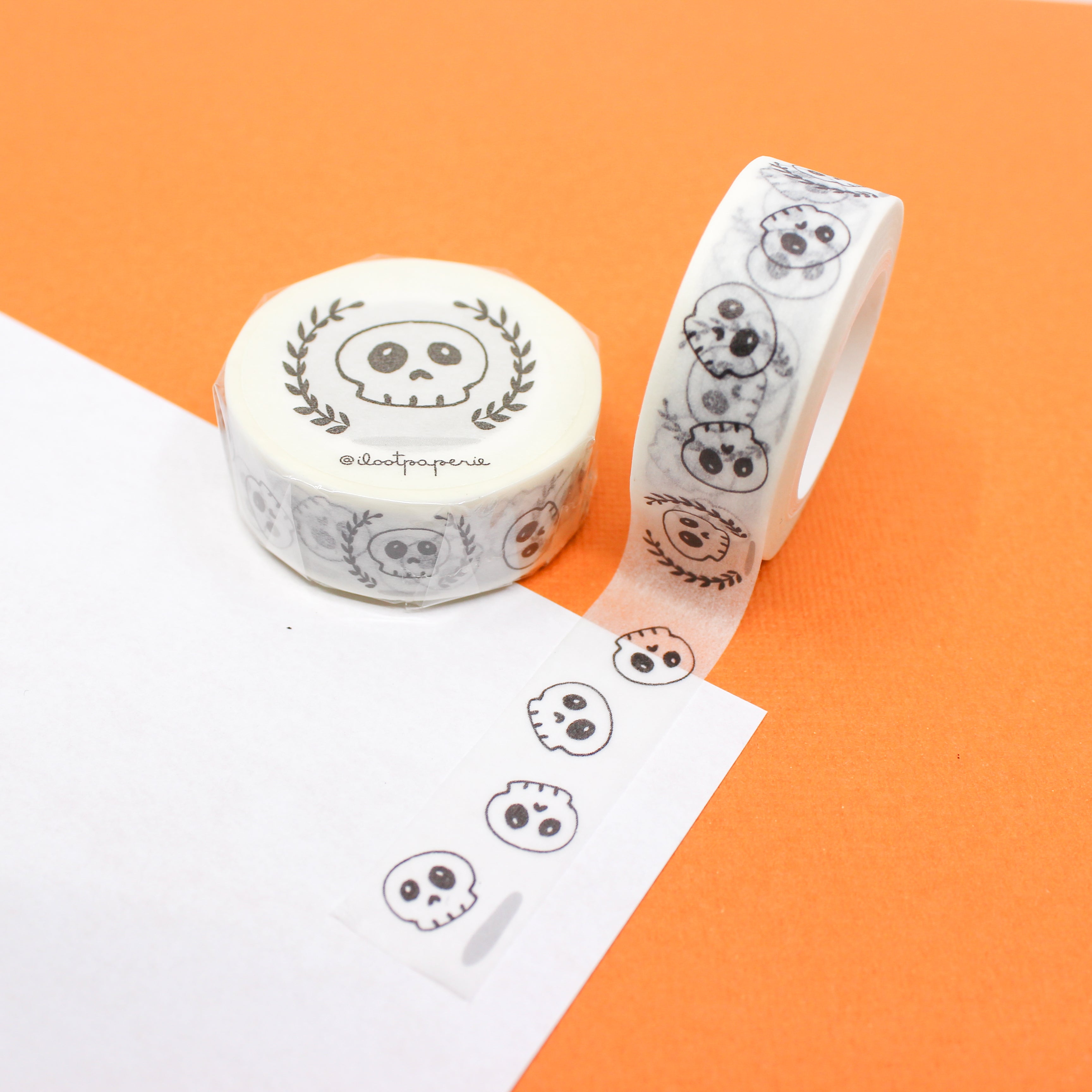 This is a cute skull themed washi tape from BBB Supplies Craft Shop