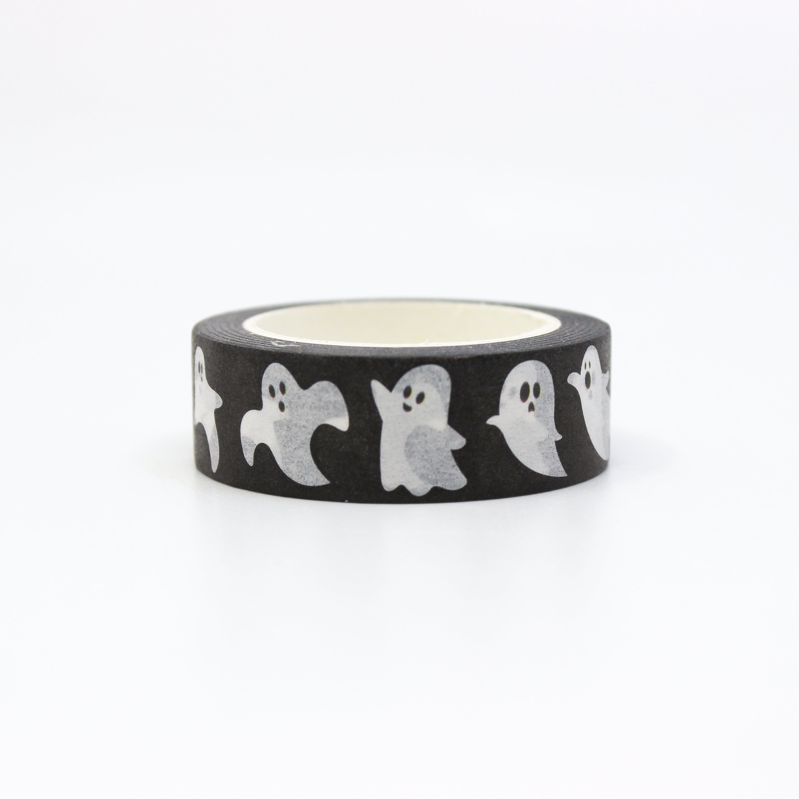This is a roll of Halloween style ghost washi tape from BBB Supplies Craft Shop.