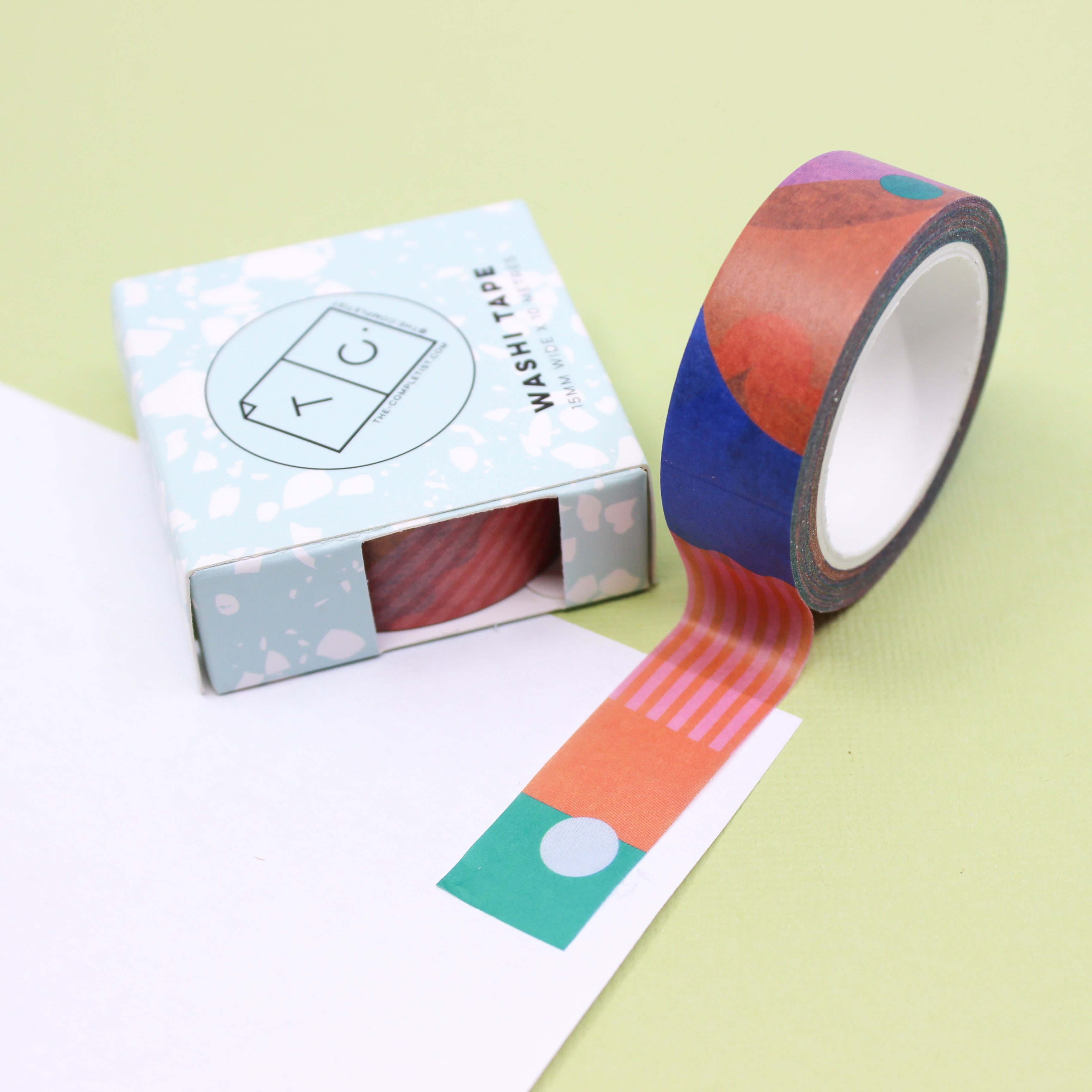 This is an 80's pink Miami City pattern washi tape from BBB Supplies Craft Shop