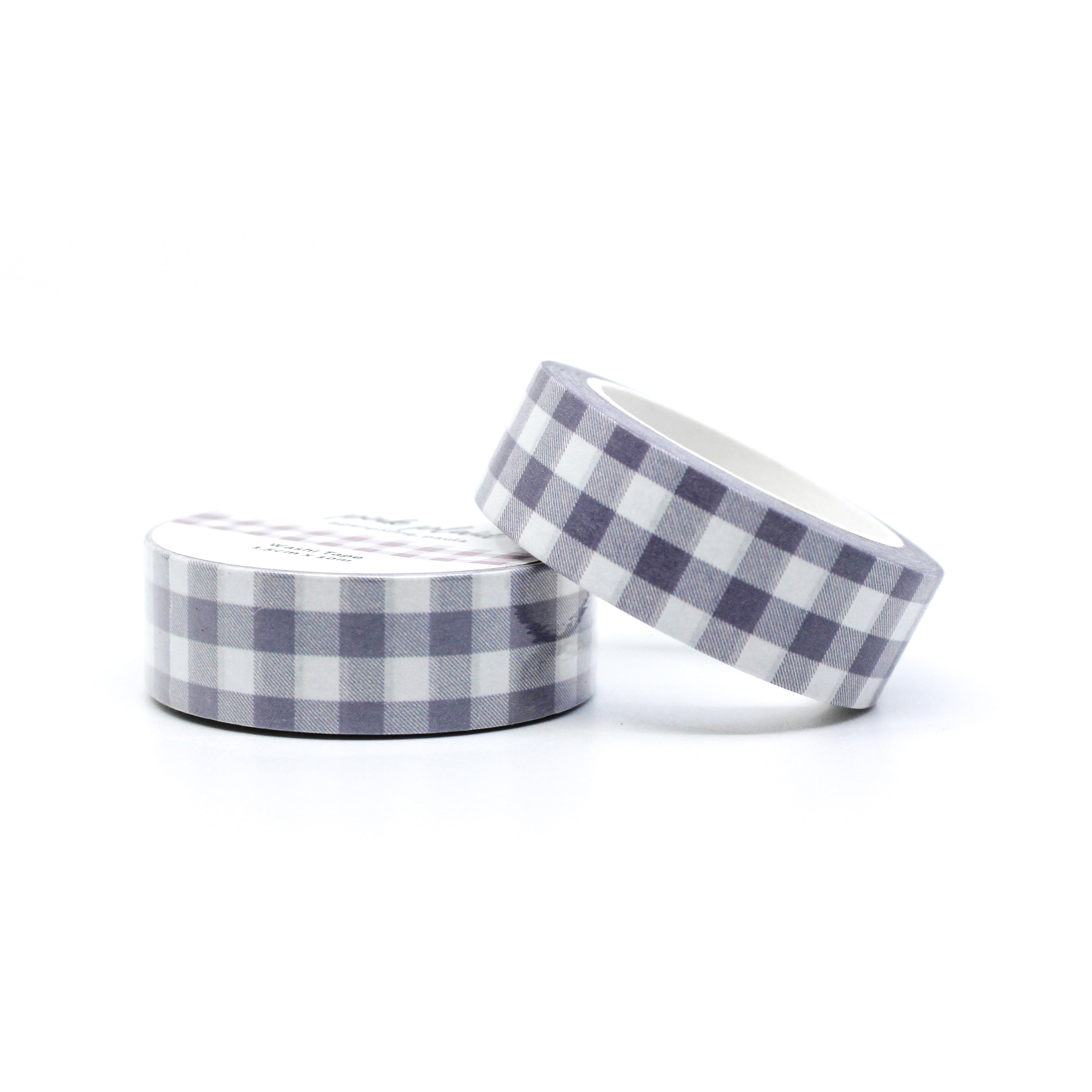 This is a pink plaid pattern washi tapes from BBB Supplies Craft Shop
