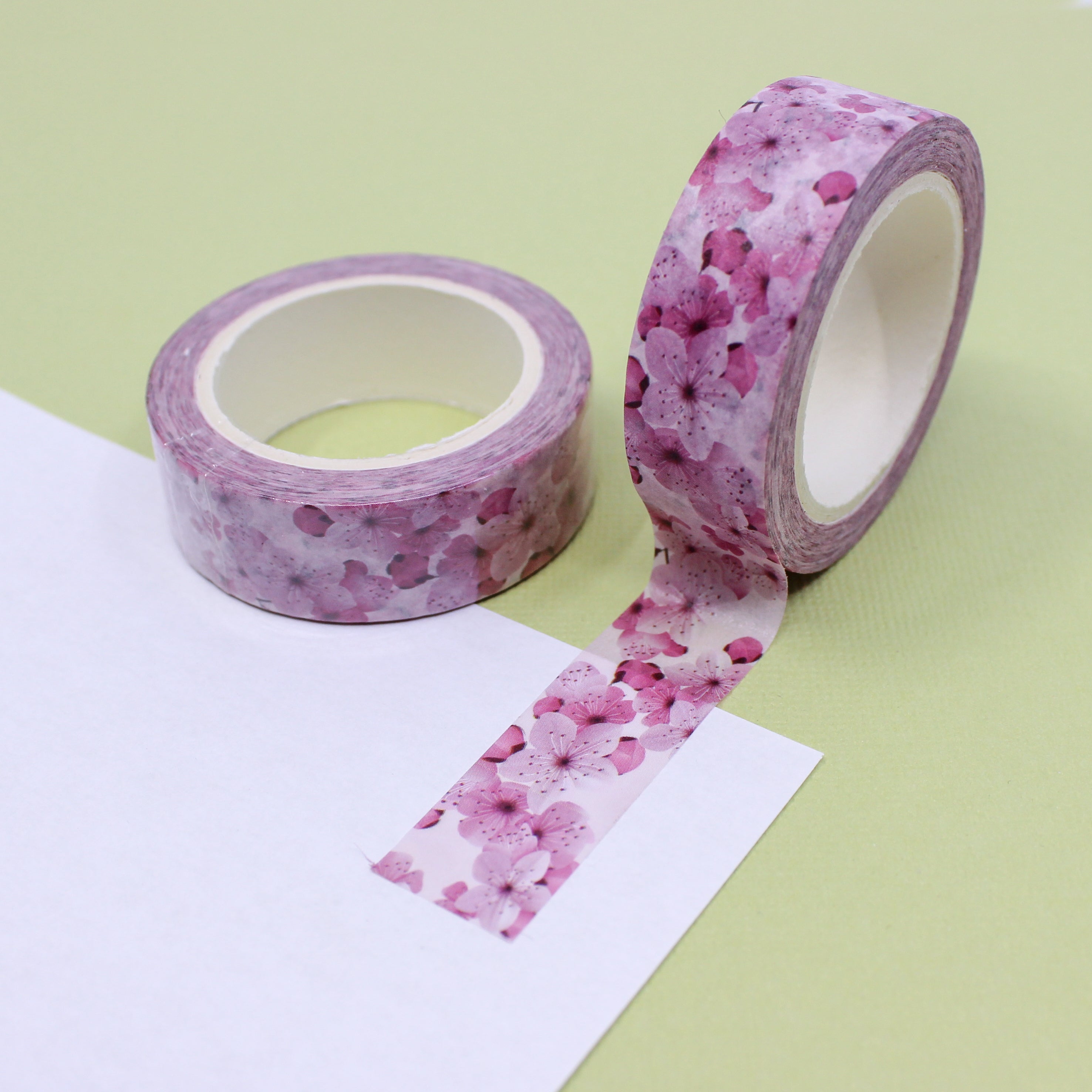 This a cherry blossom floral collections pattern washi tape from BBB Supplies Craft Shop
