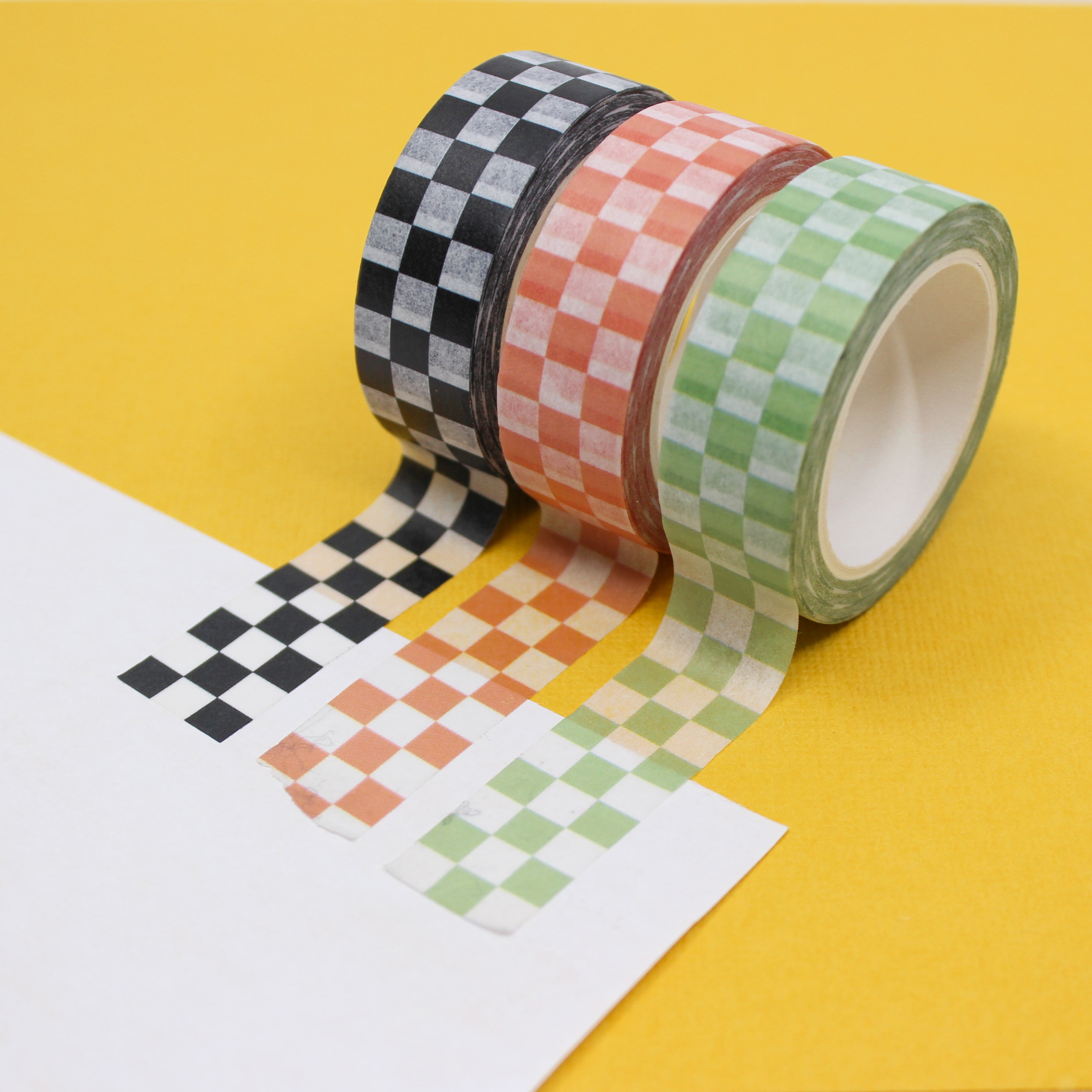 Black Checkerboard Washi Tapes