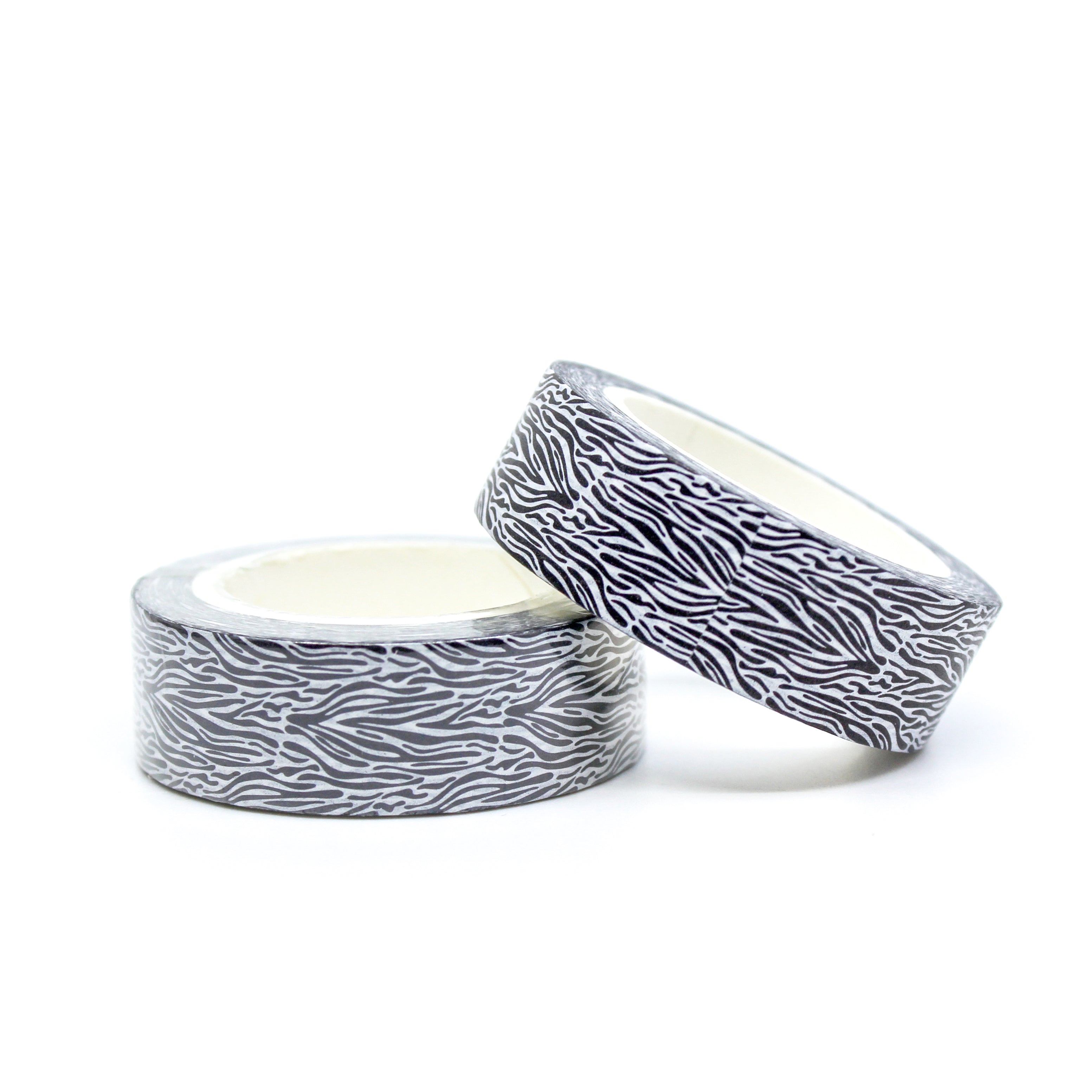 This is a roll of black zebra prints color prints washi tape from BBB Supplies Craft Shop