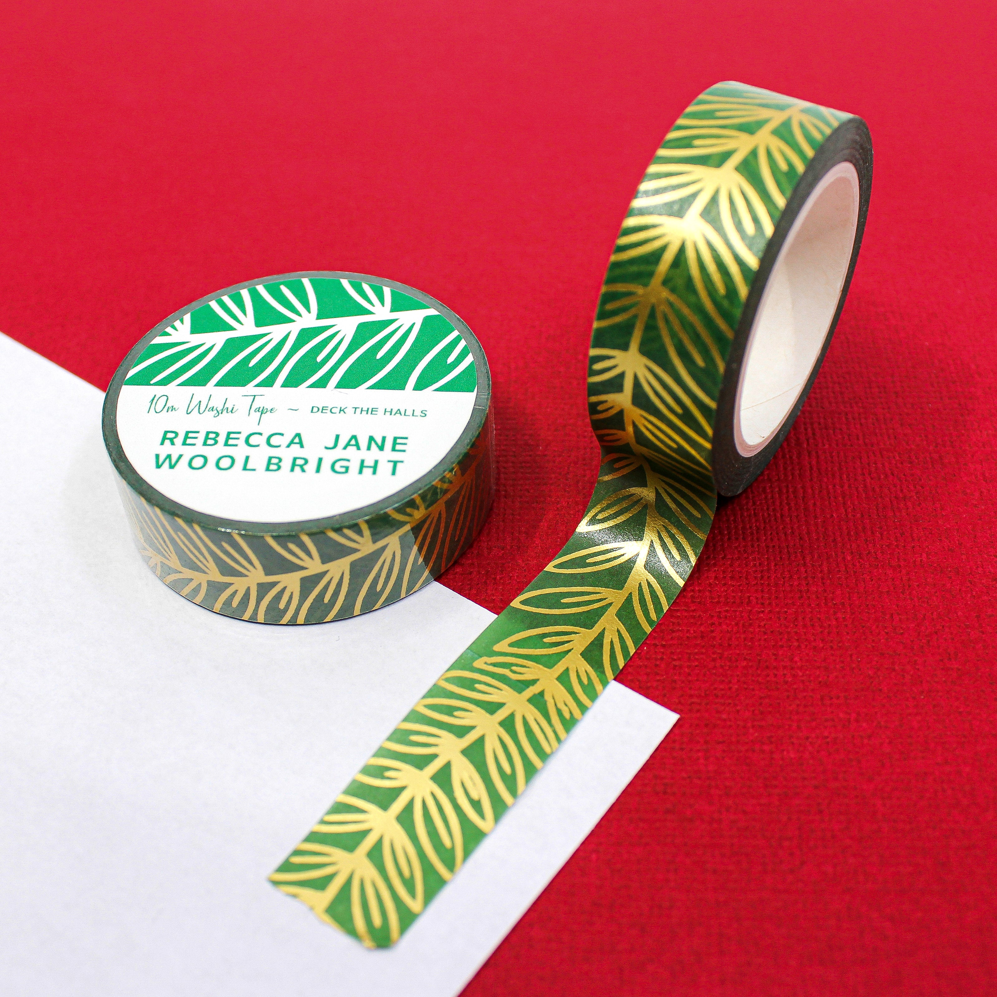 This is a green vines view themed washi tape from BBB Supplies Craft Shop