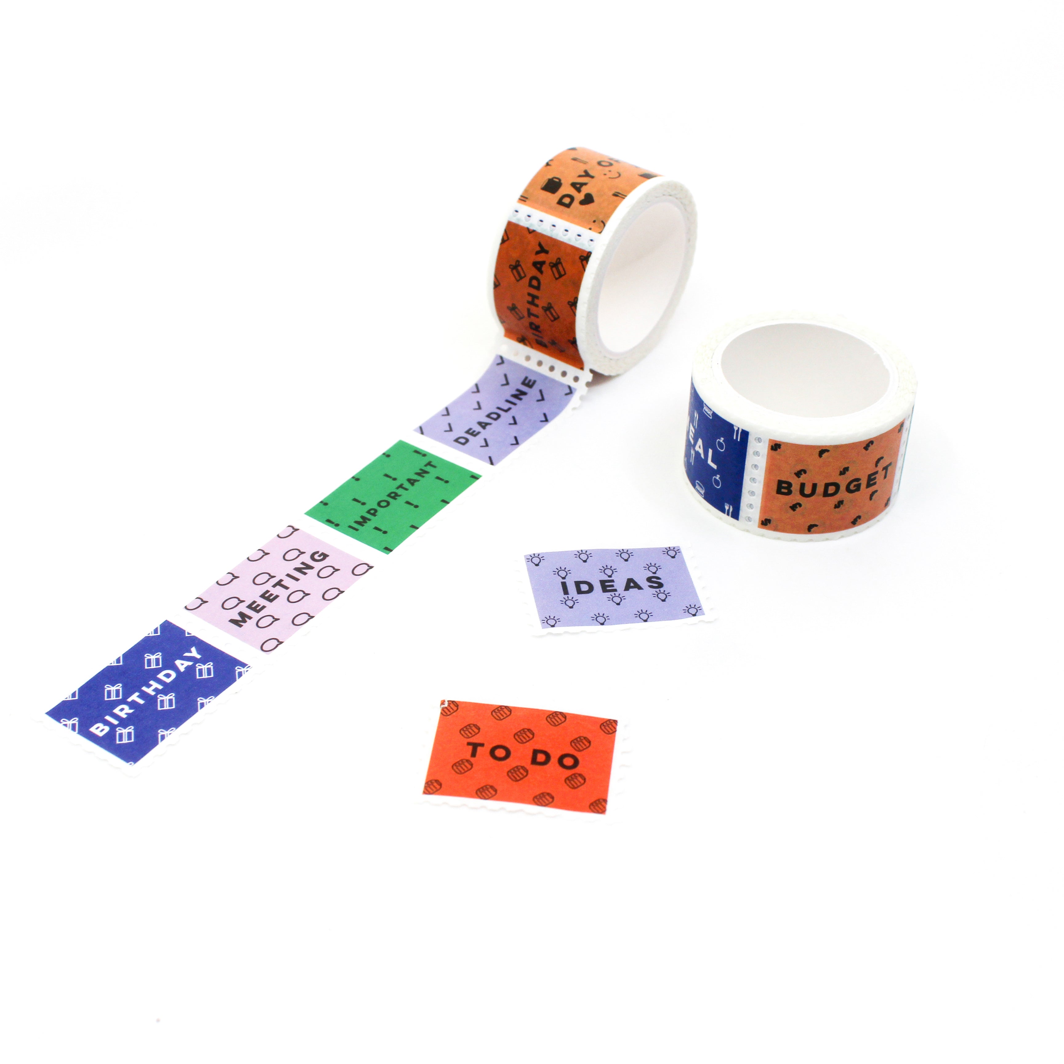This is a collection of work mix stamps pattern washi tape for Journal Supplies, Scrapbooking washi tapes from BBB Supplies Craft Shop