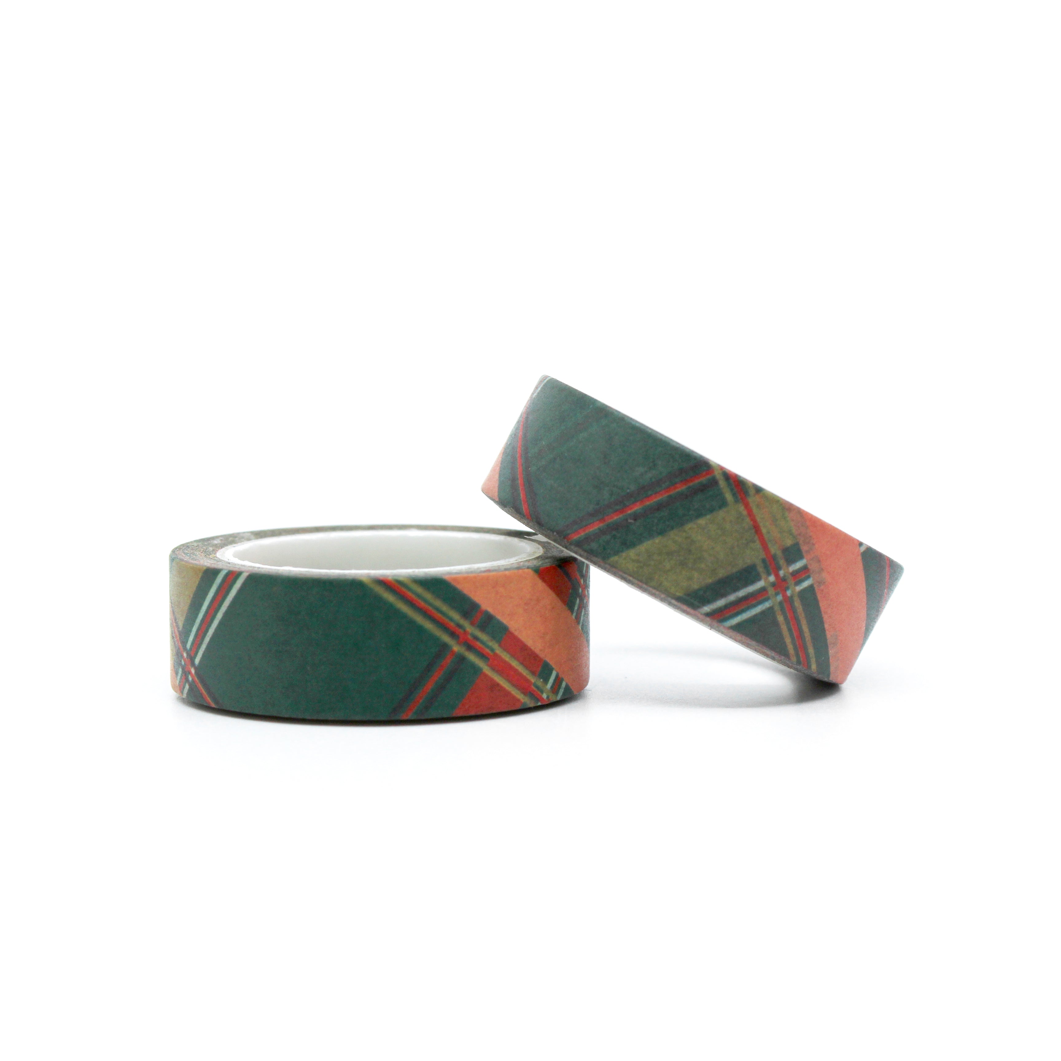 This is a green and red plaid washi tapes from BBB Supplies Craft Shop
