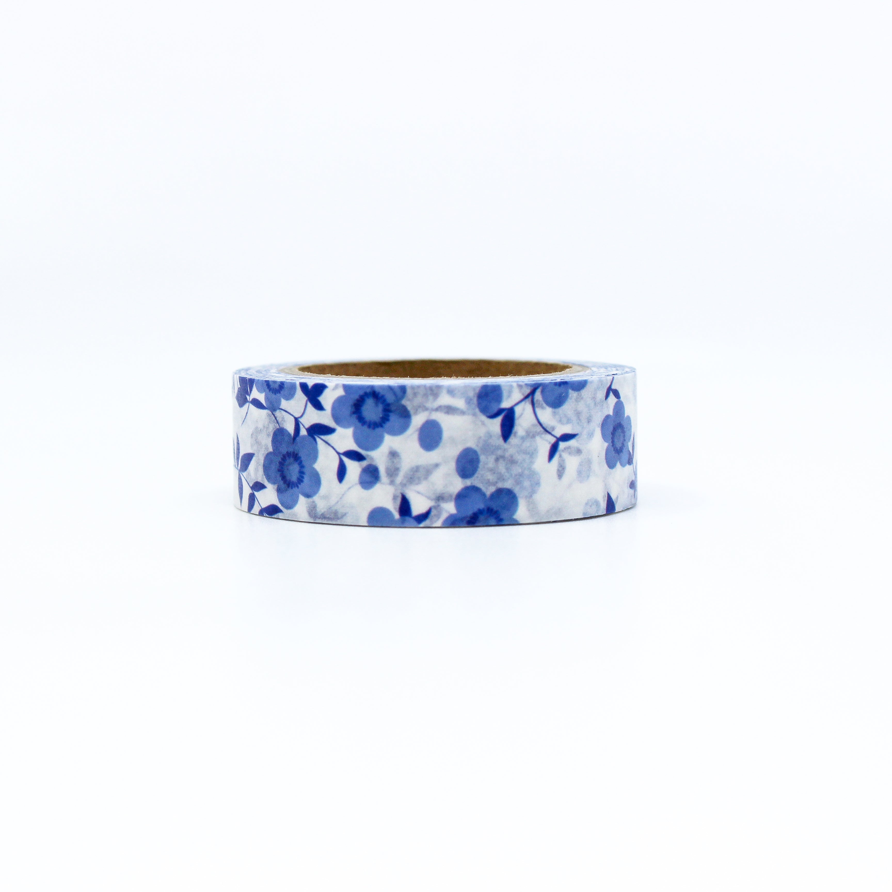 This is a blue flowers washi tape from BBB Supplies Craft Shop