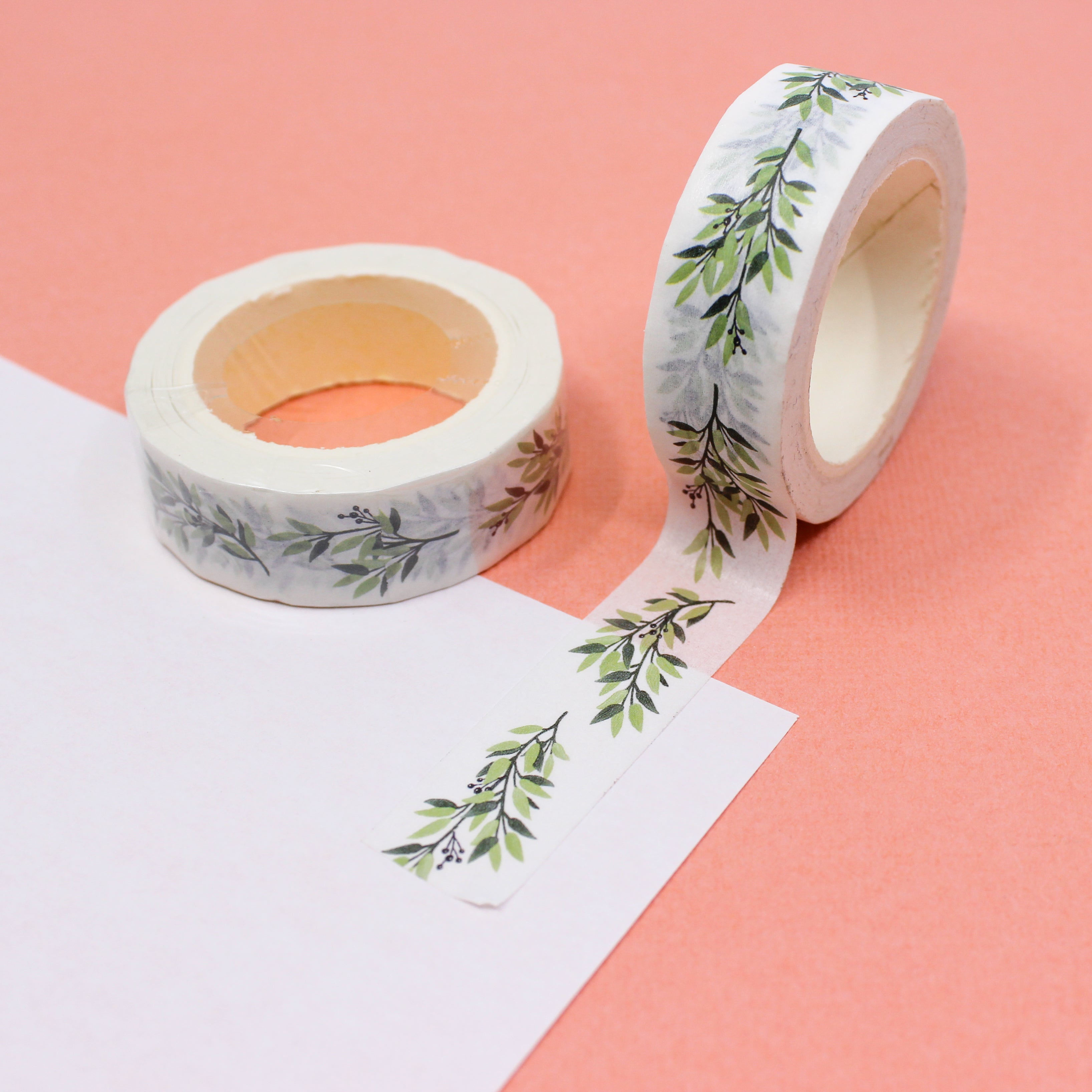 This willow eucalyptus collections pattern washi tape from BBB Supplies Craft Shop