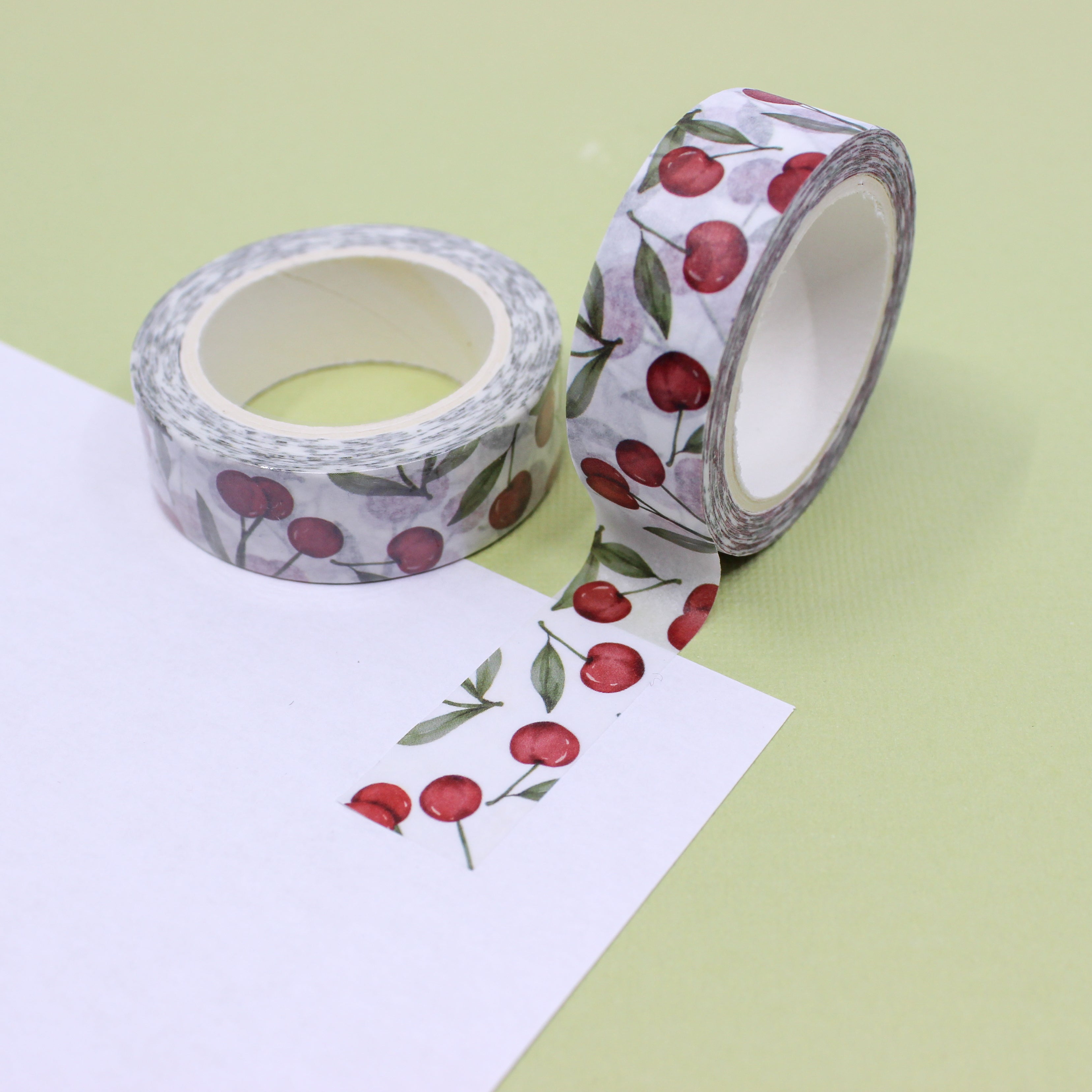 These are cherries tropical fruit collections pattern washi tape from BBB Supplies Craft Shop