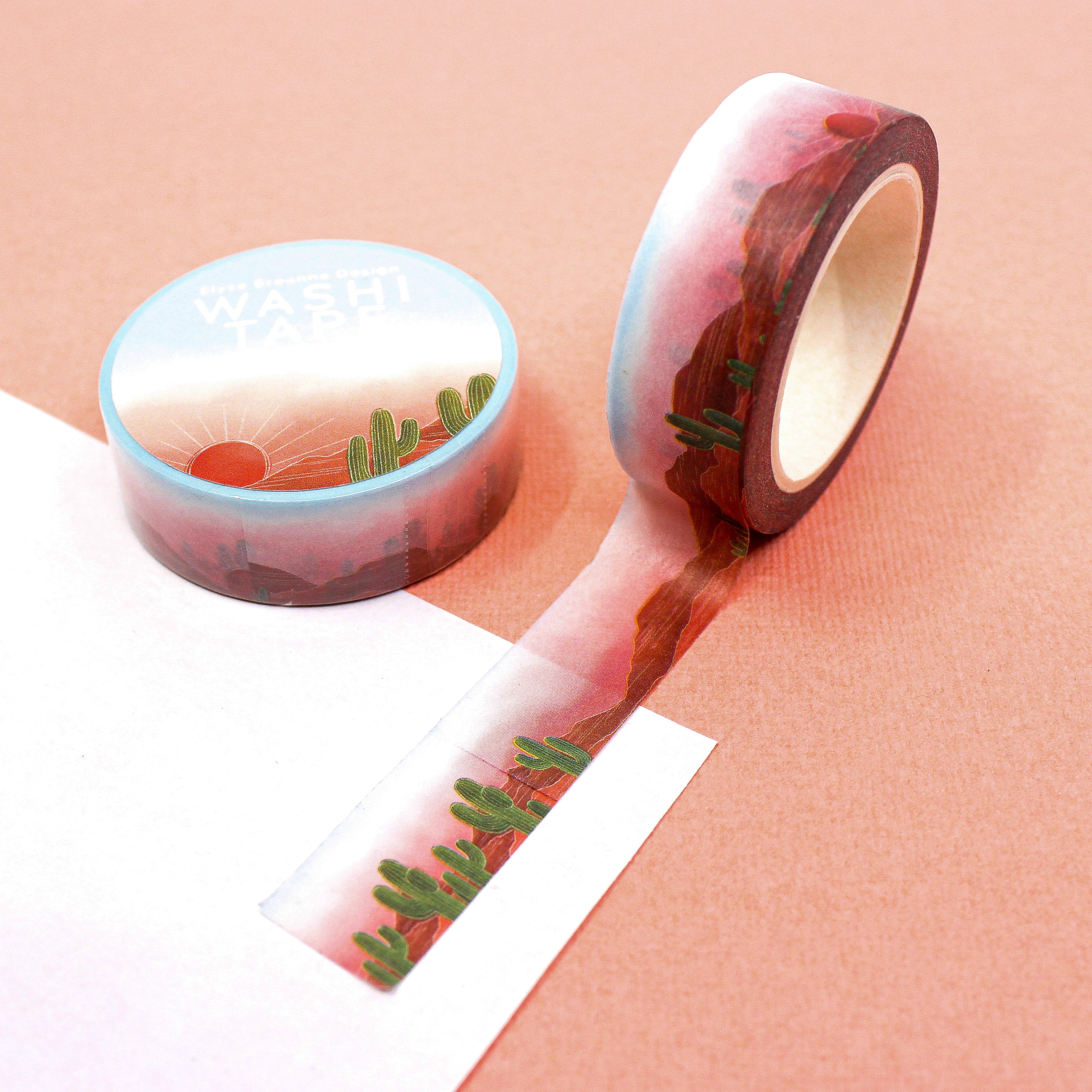 This is a desert landscape themed washi tape from BBB Supplies Craft Shop