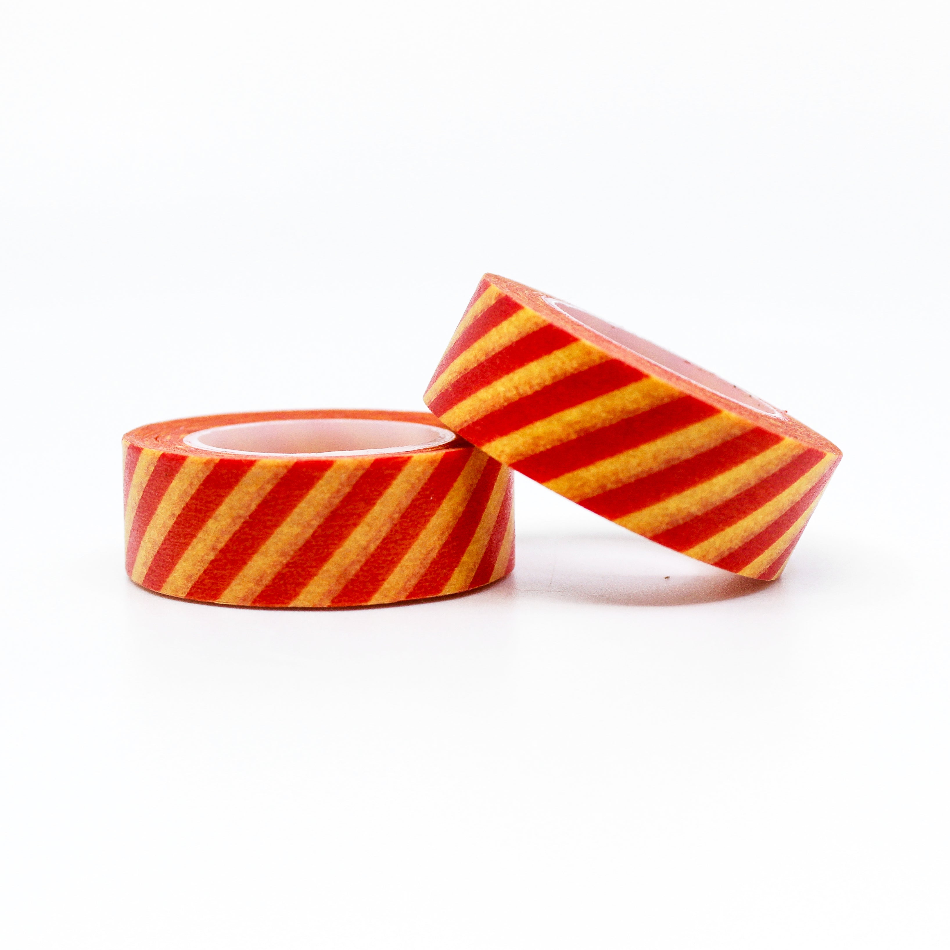 This is a cute orange and yellow diagonal stripe washi tapes from BBB Supplies Craft Shop