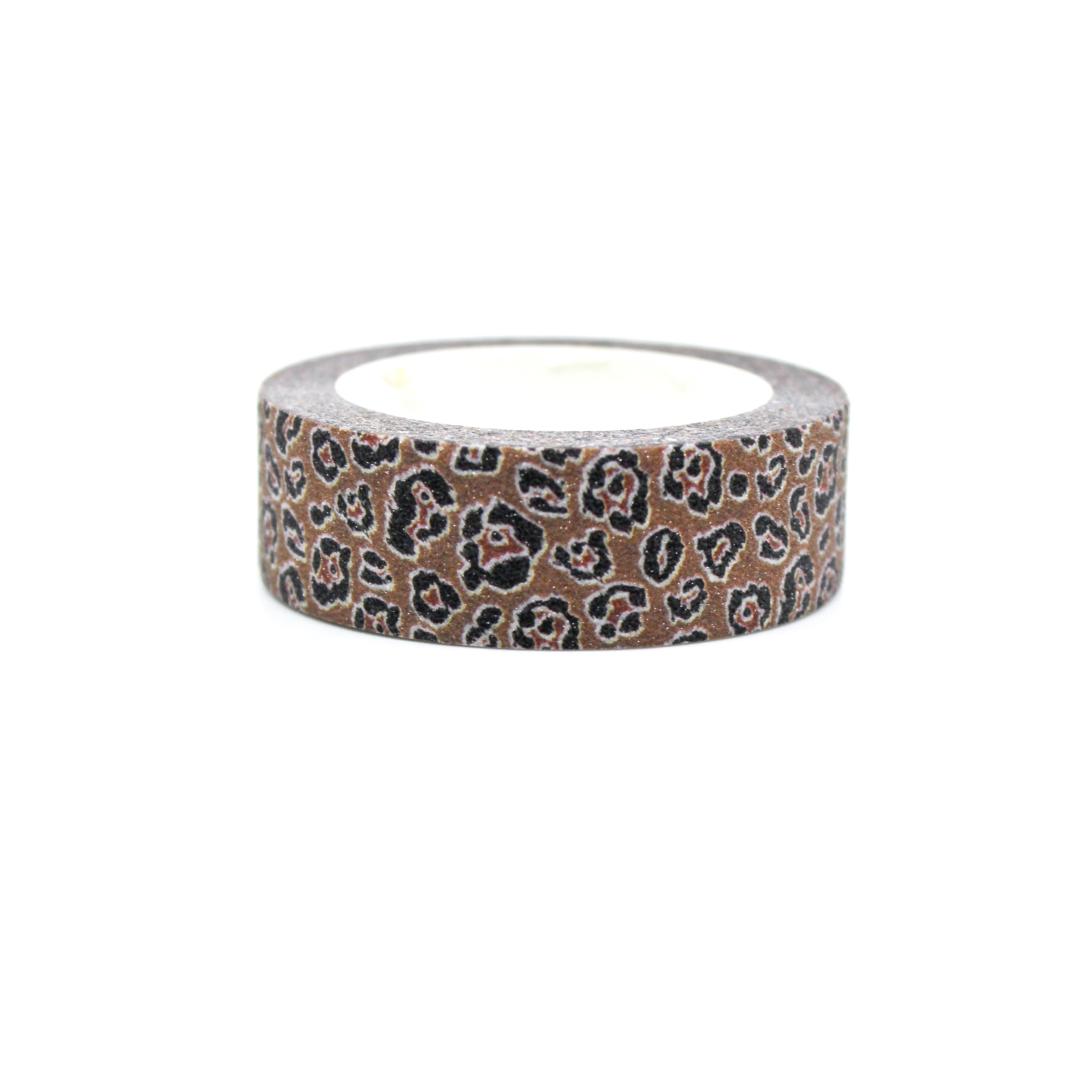 This is a brown leopard prints color prints washi tape from BBB Supplies Craft Shop