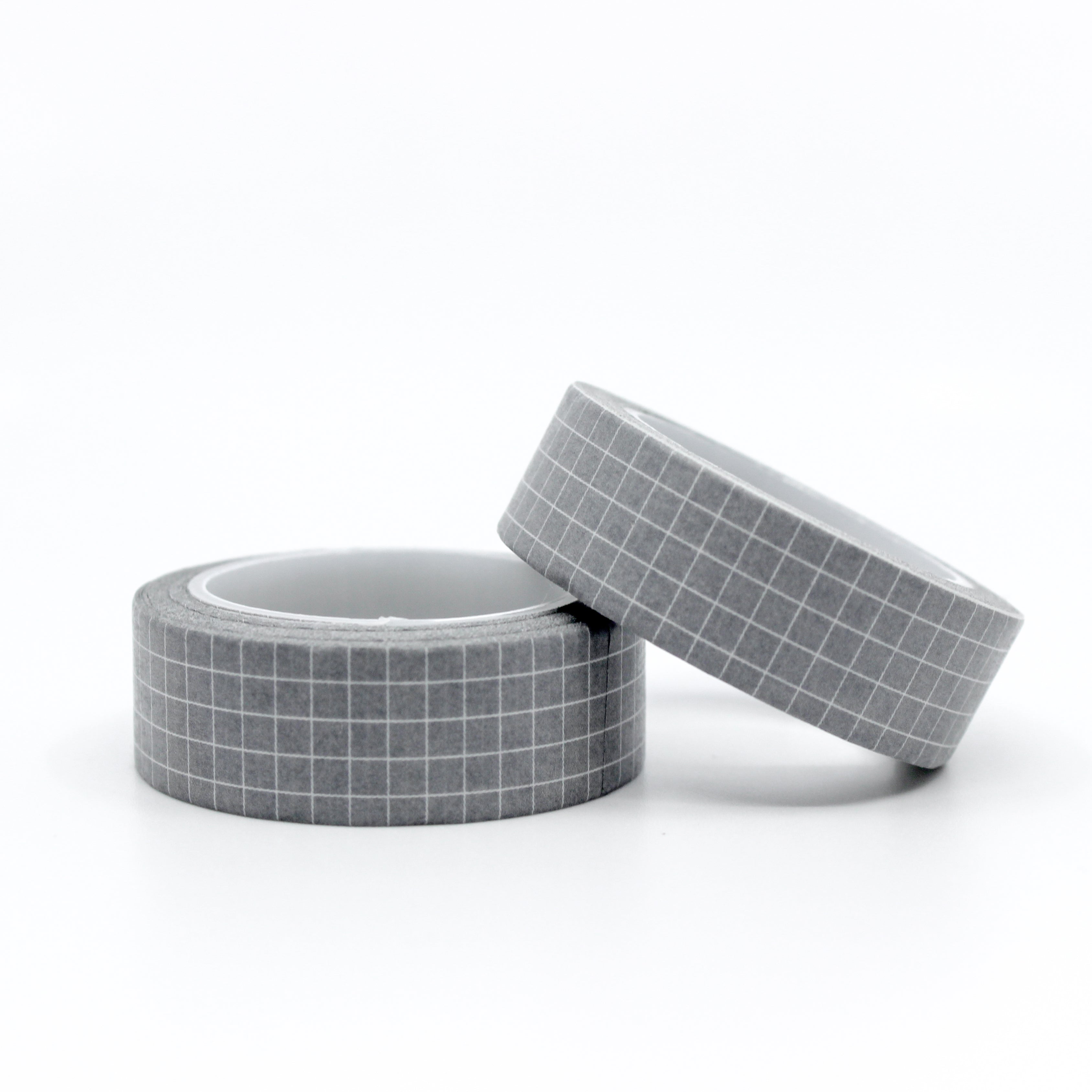 This is a grey essential grid washi tape from BBB Supplies Craft Shop