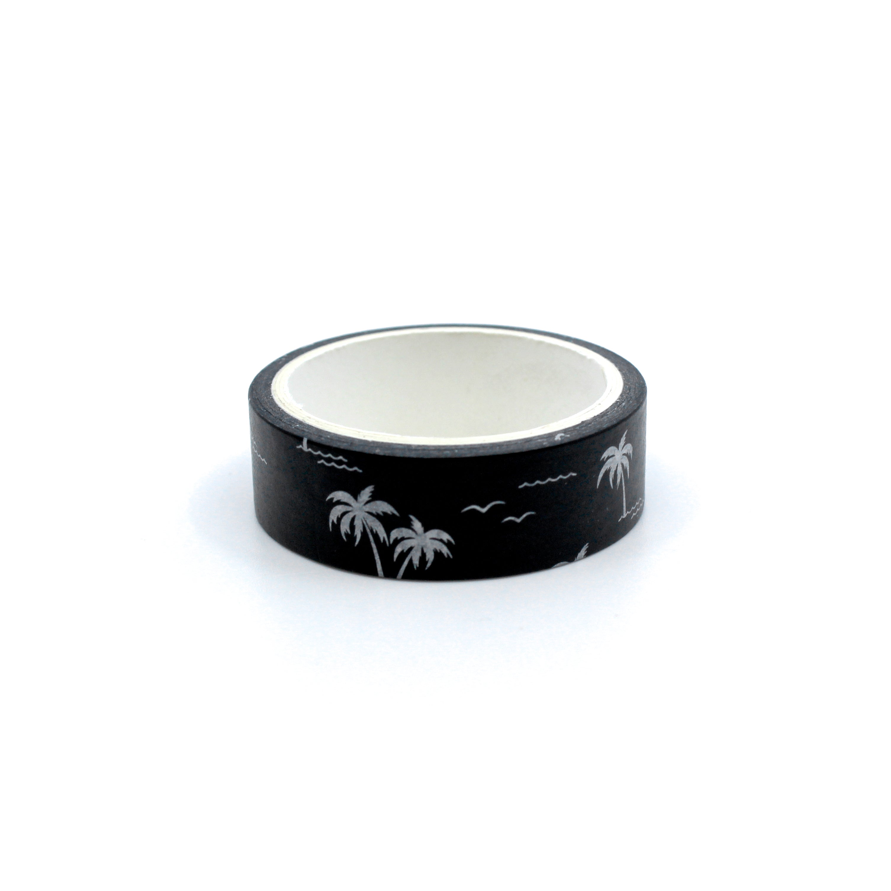 This is a pretty palm tree with black background washi tape from BBB Supplies Craft Shop