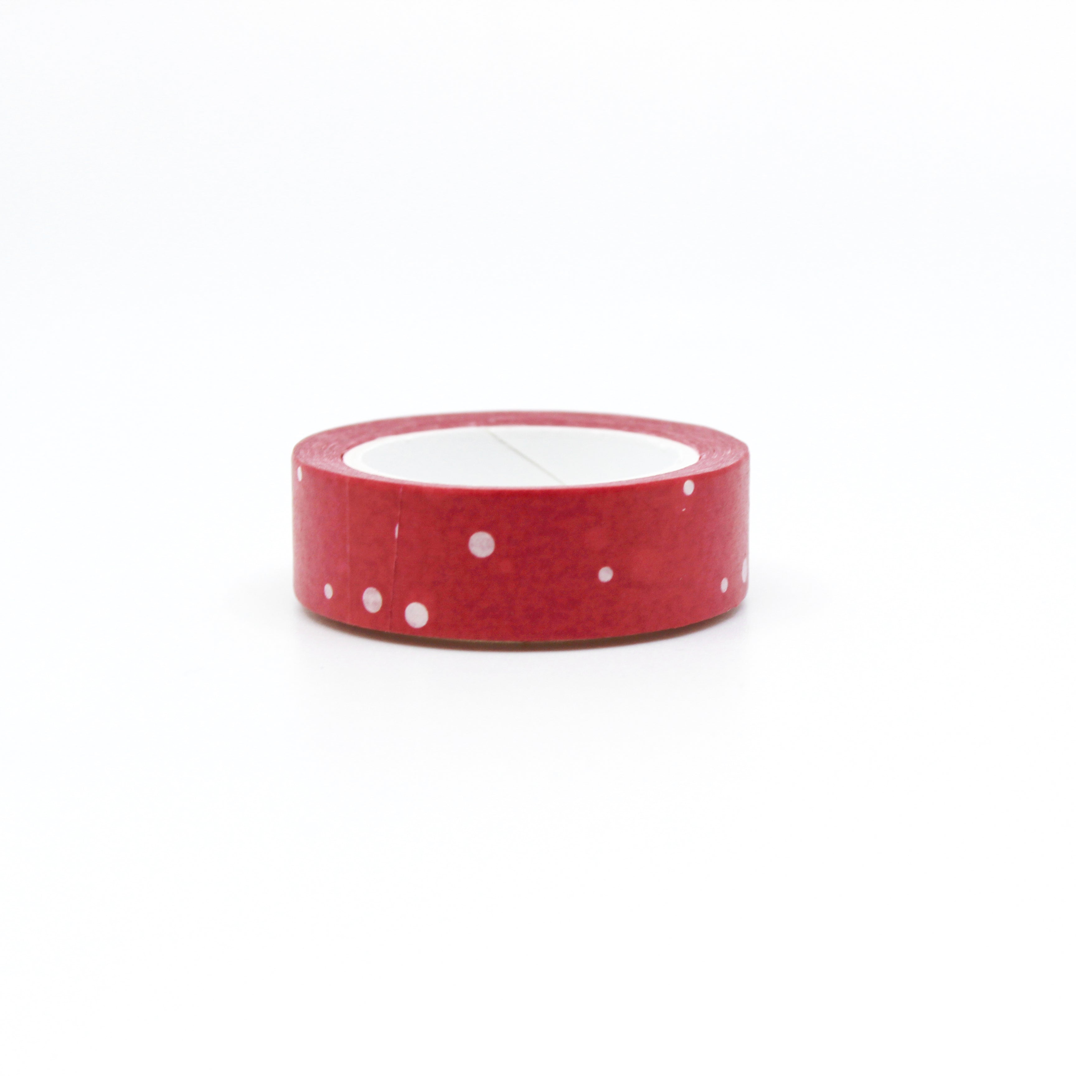 This is a Holiday Christmas white snow washi tape from BBB Supplies Craft Shop