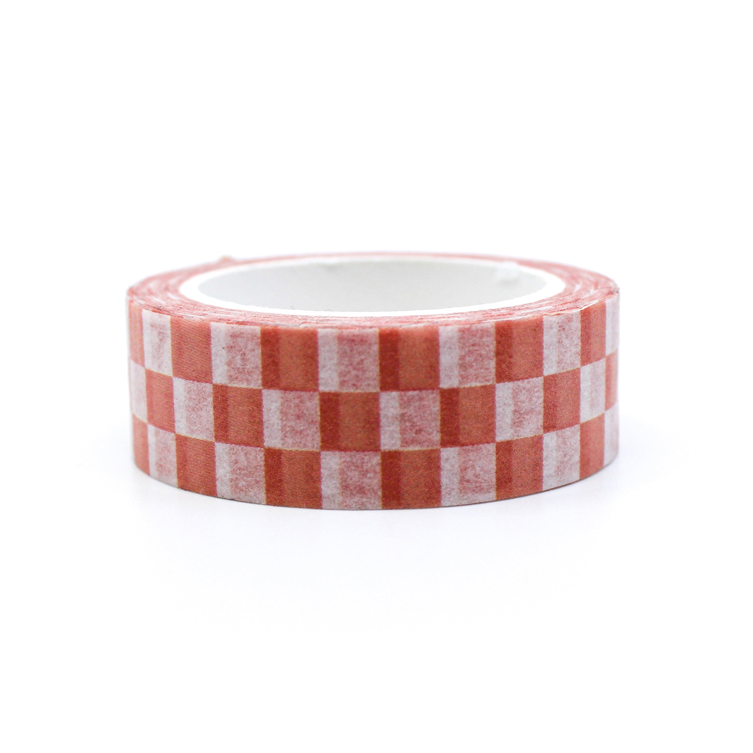 This is a pink picnic checkered washi tape from BBB Supplies Craft Shop