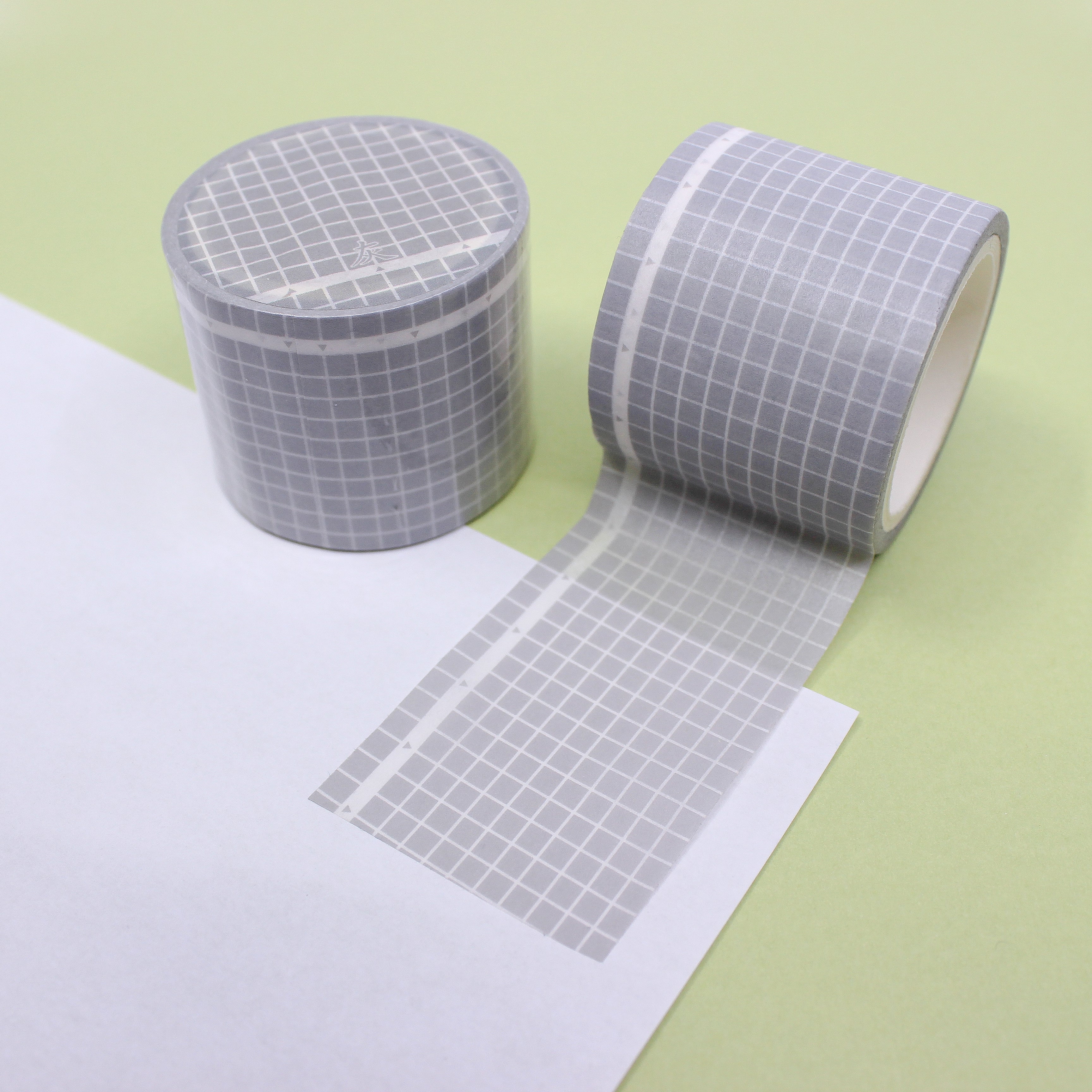 This is a gray wide grid view themed washi tape from BBB Supplies Craft Shop
