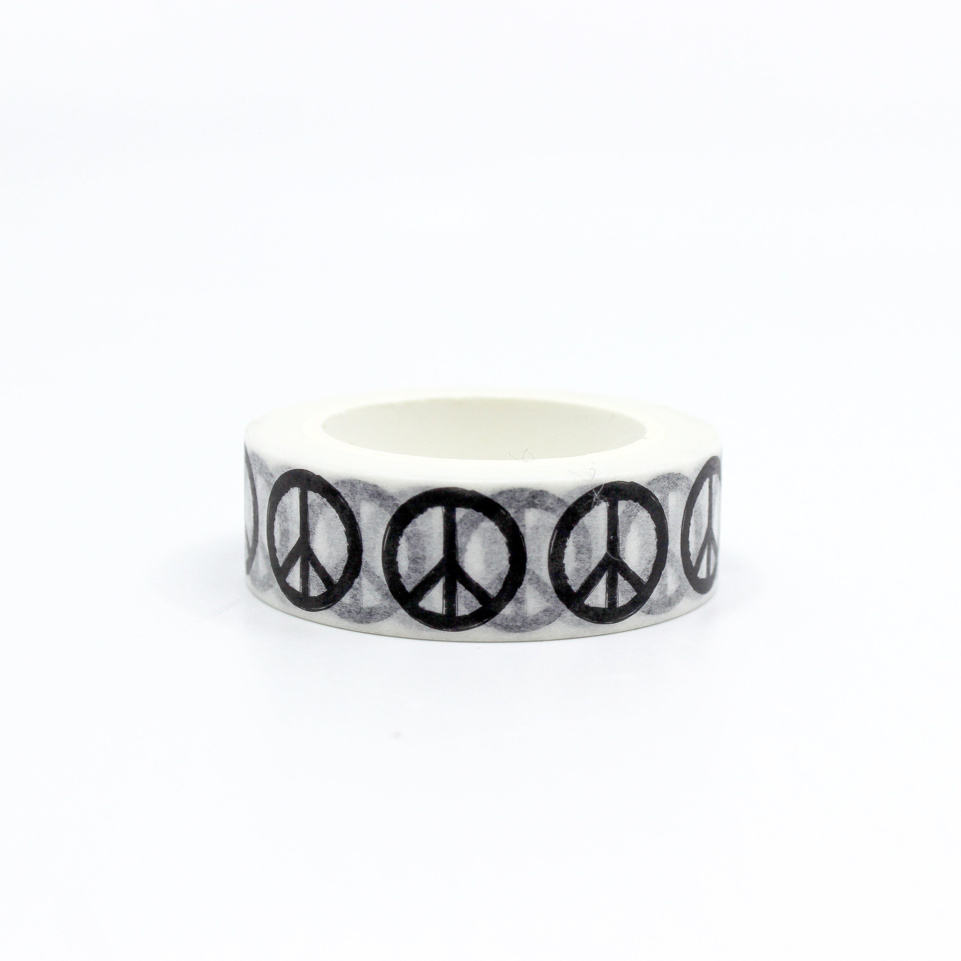This is a hippie peace sign washi tape from BBB Supplies Craft Shop