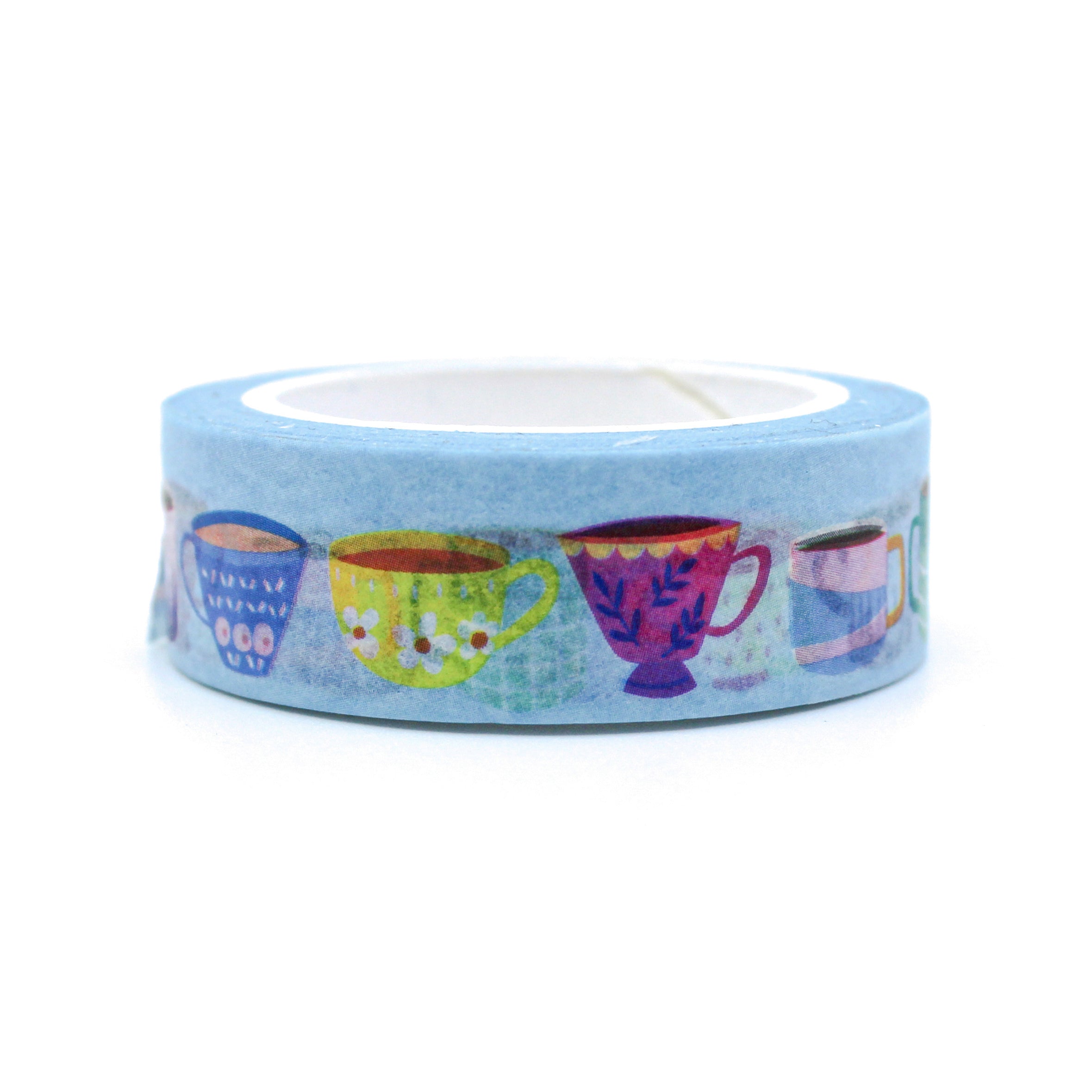 This is a cute collection of teacups washi tape from BBB Supplies Craft Shop
