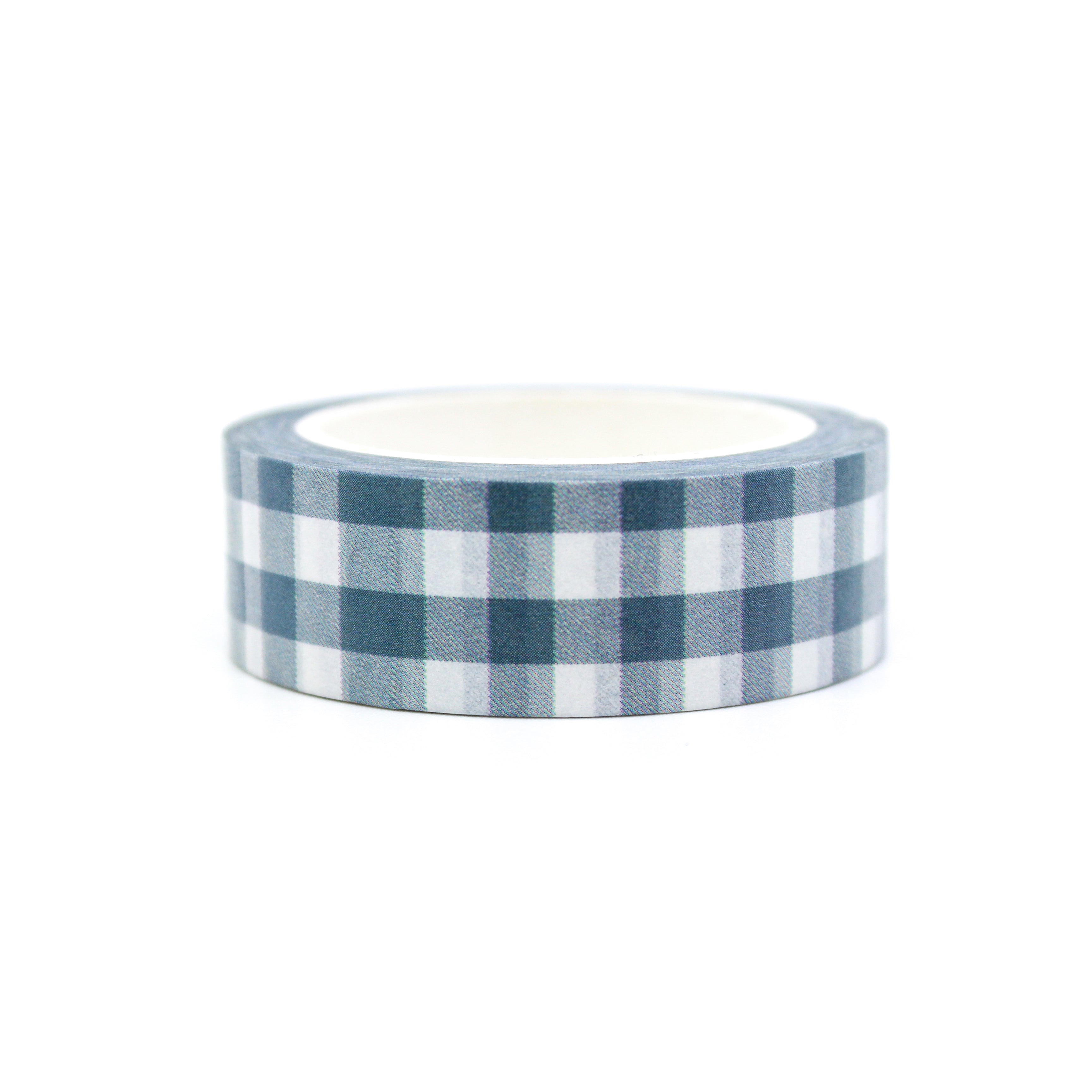 This is a blue plaid calendar supply Christmas Holiday washi tapes from BBB Supplies Craft Shop