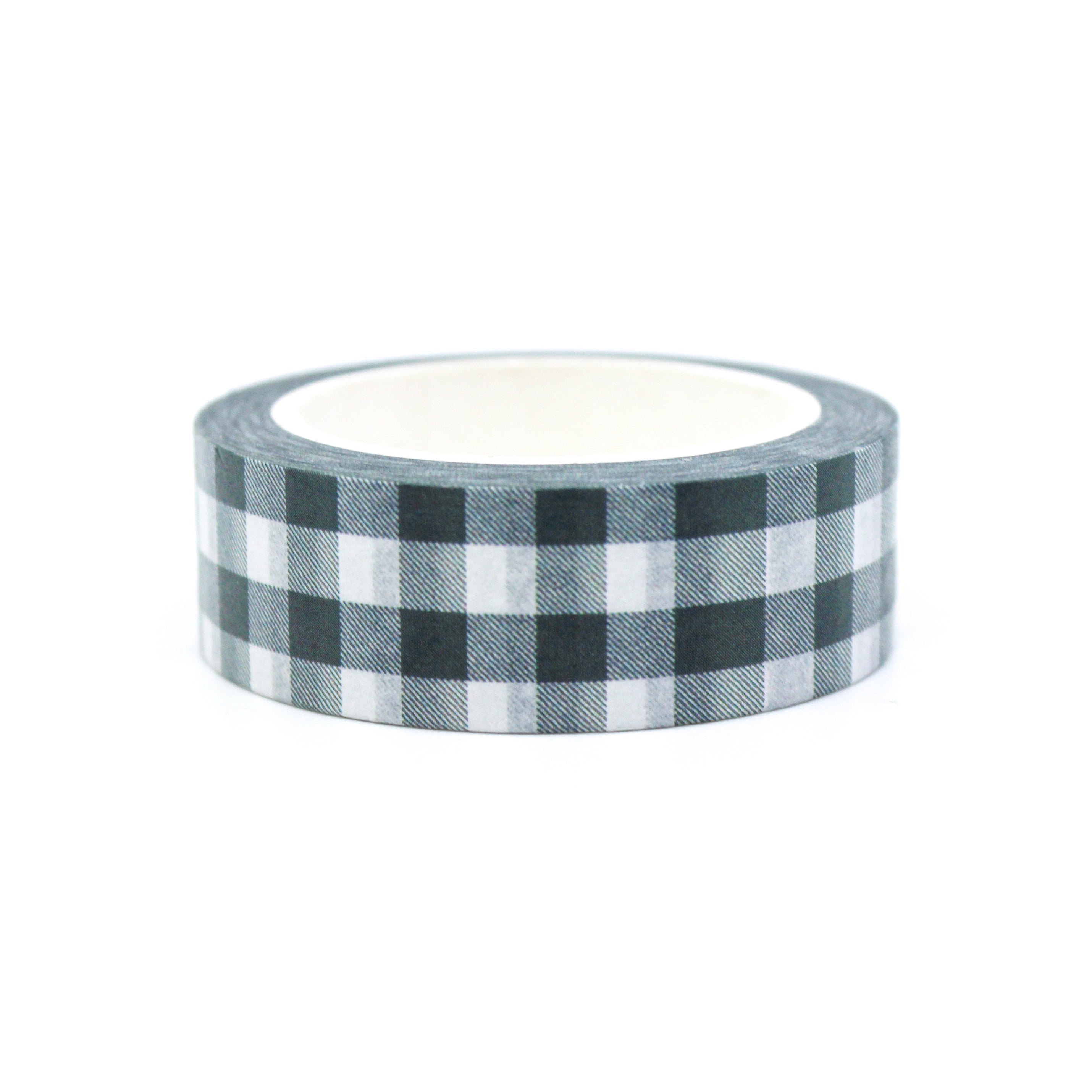 This is a green plaid calendar supply Christmas Holiday washi tapes from BBB Supplies Craft Shop