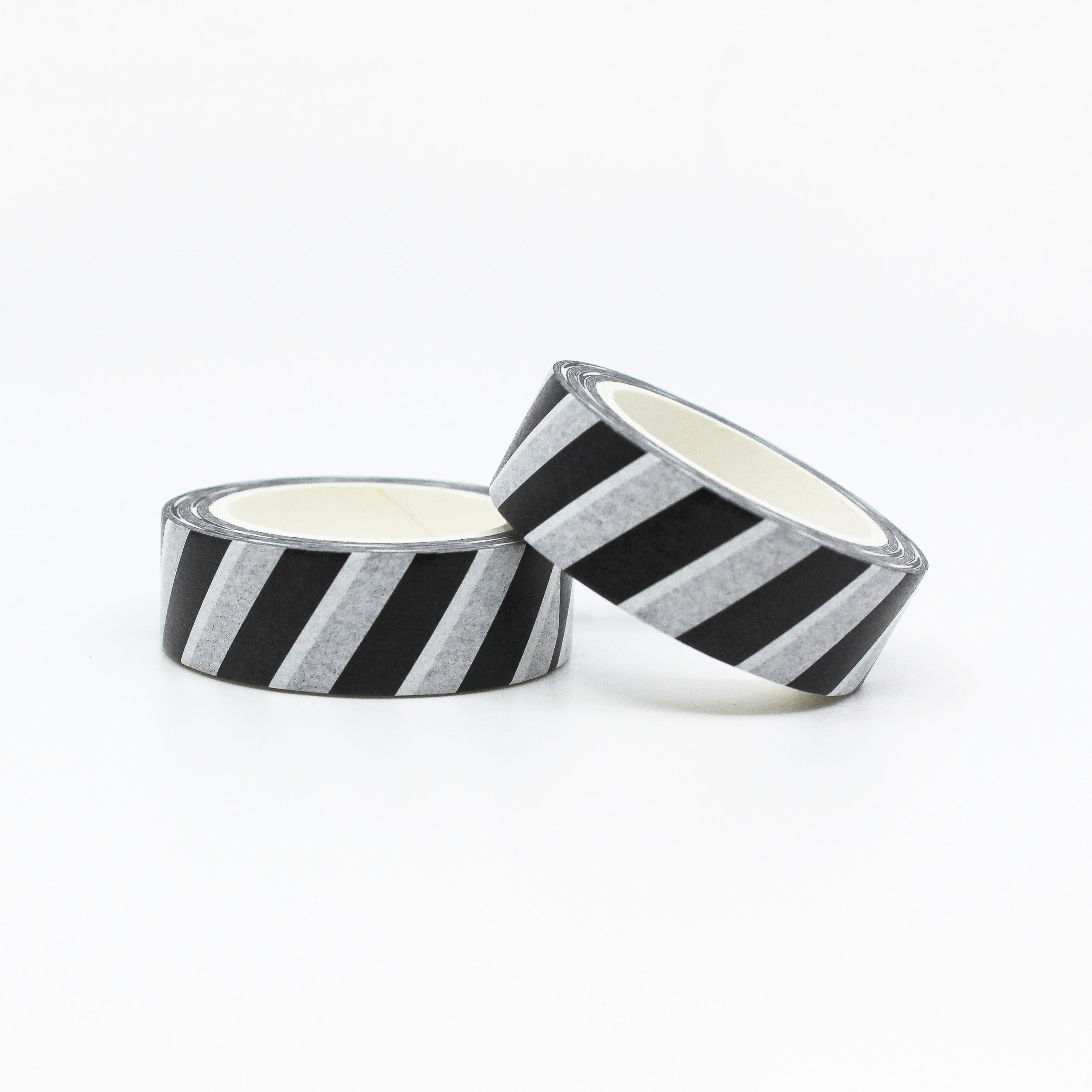 This is a cute black diagonal stripe washi tapes from BBB Supplies Craft Shop