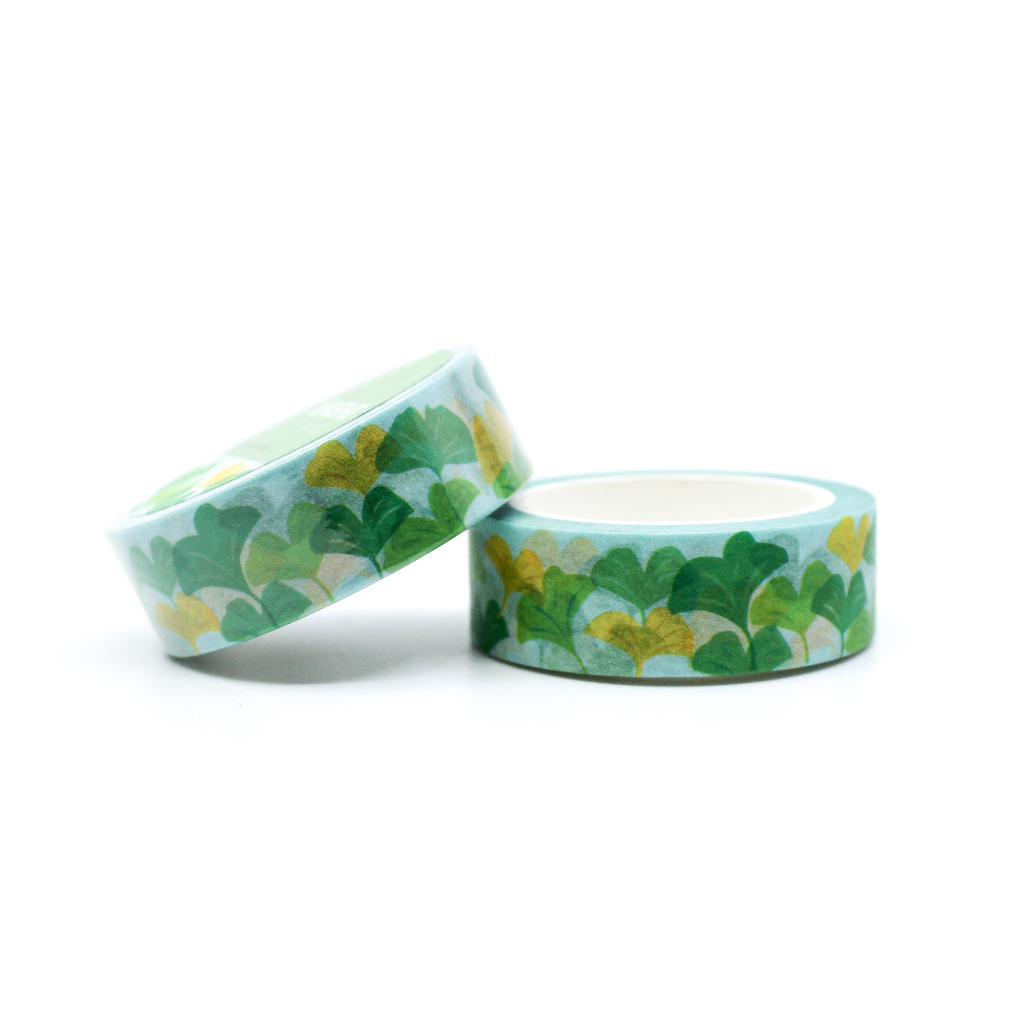 This is a roll of ginkgo leaf washi tapes from BBB Supplies Craft Shop