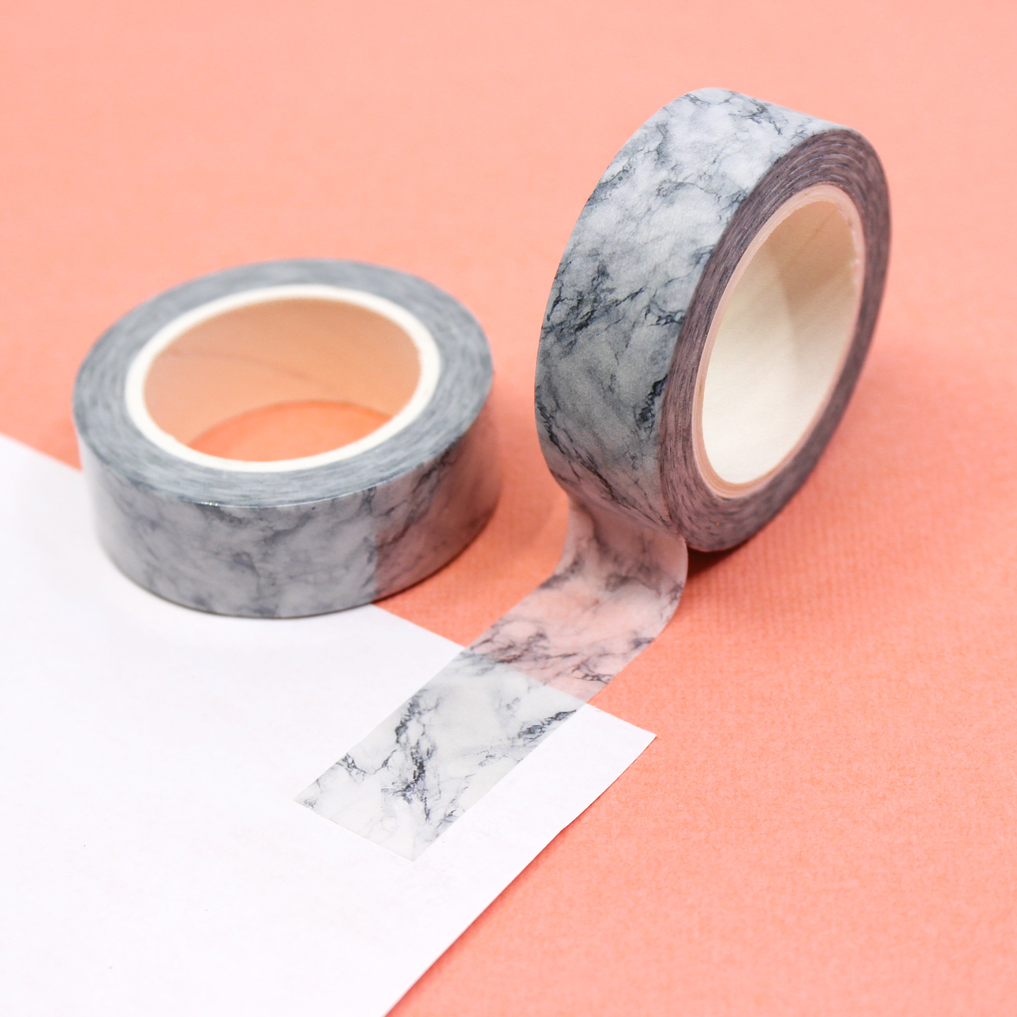 This is a beautiful Carrera marble pattern view themed washi tape from BBB Supplies Craft Shop