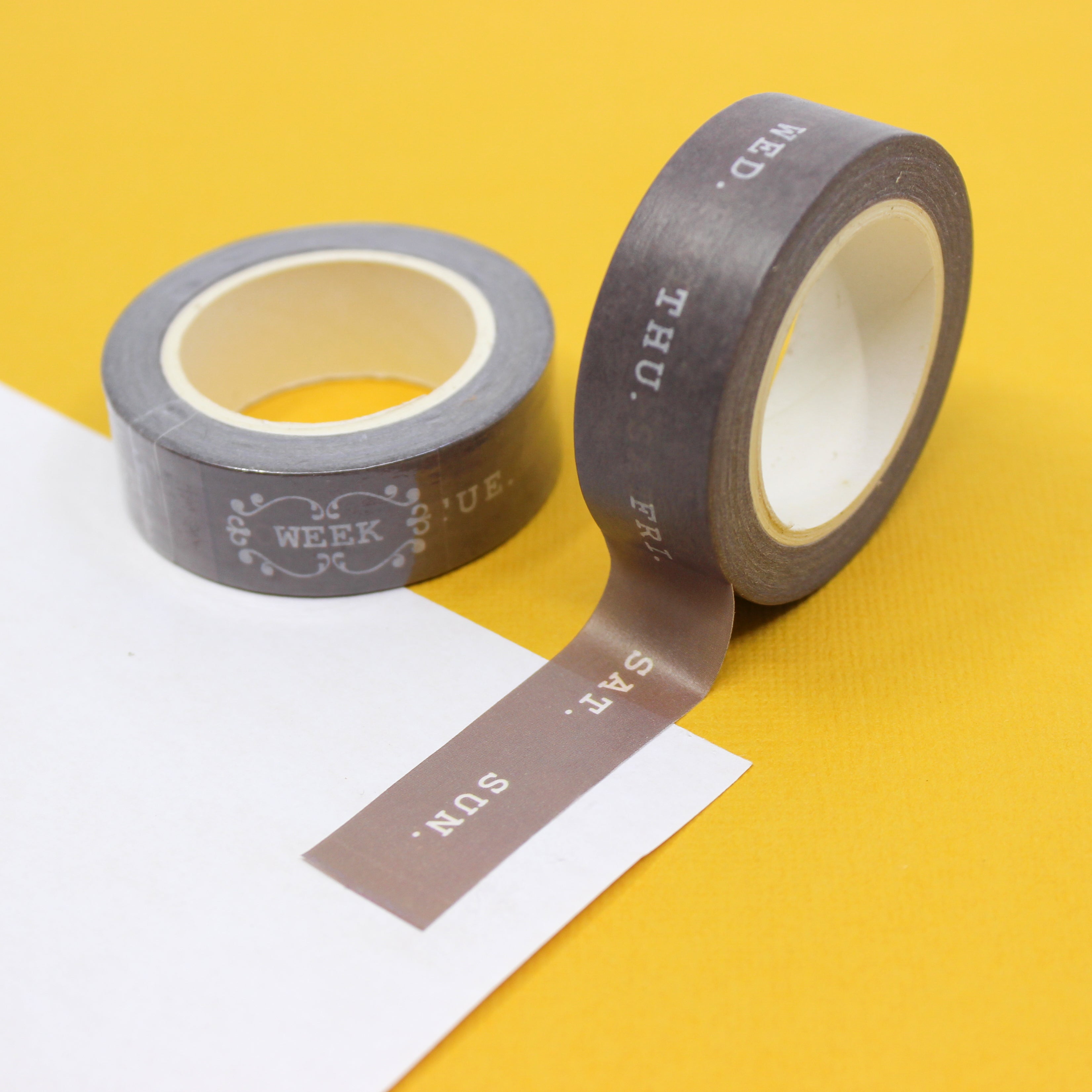 This is days of the week view themed washi tape from BBB Supplies Craft Shop