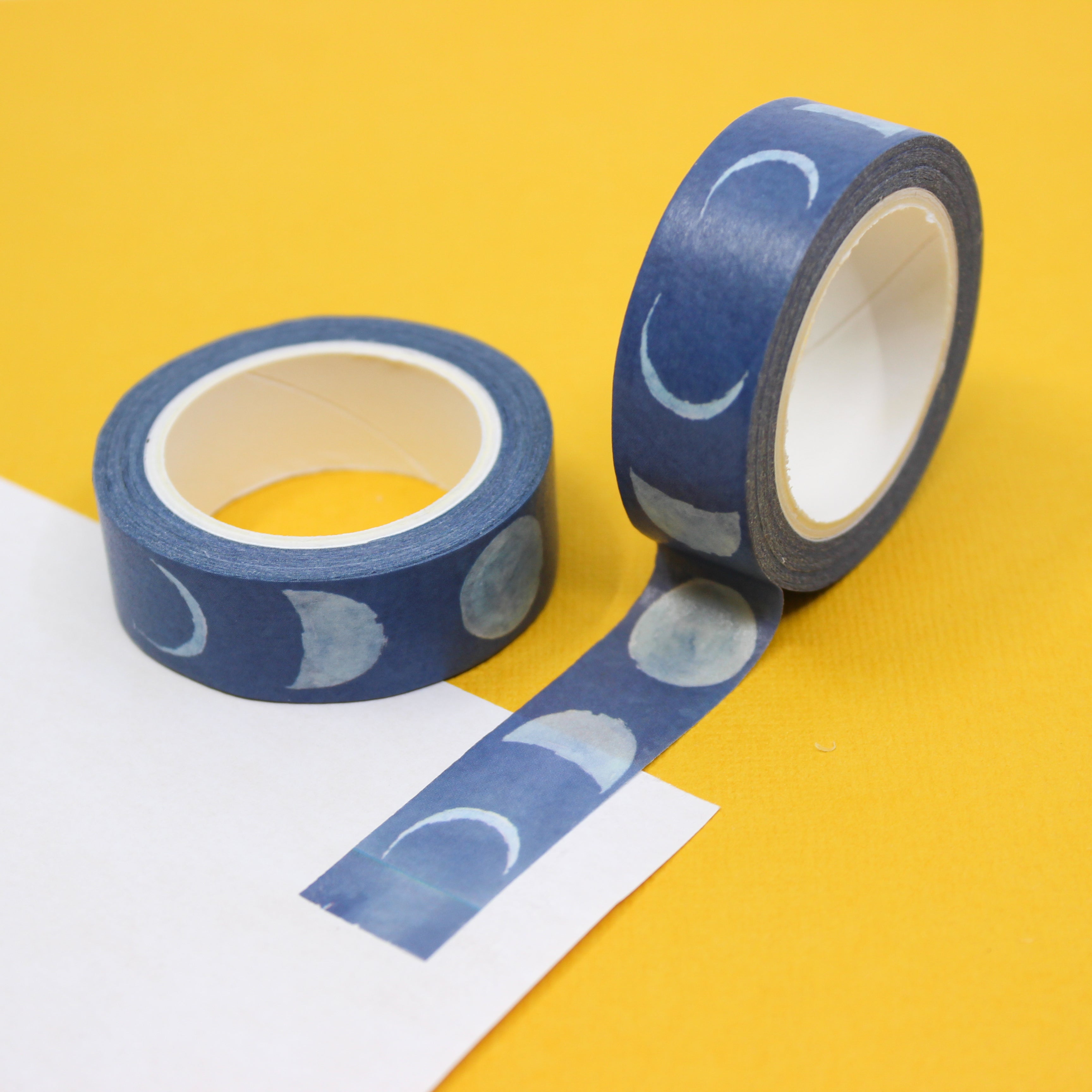 This is a blue moon cycles view themed washi tape from BBB Supplies Craft Shop