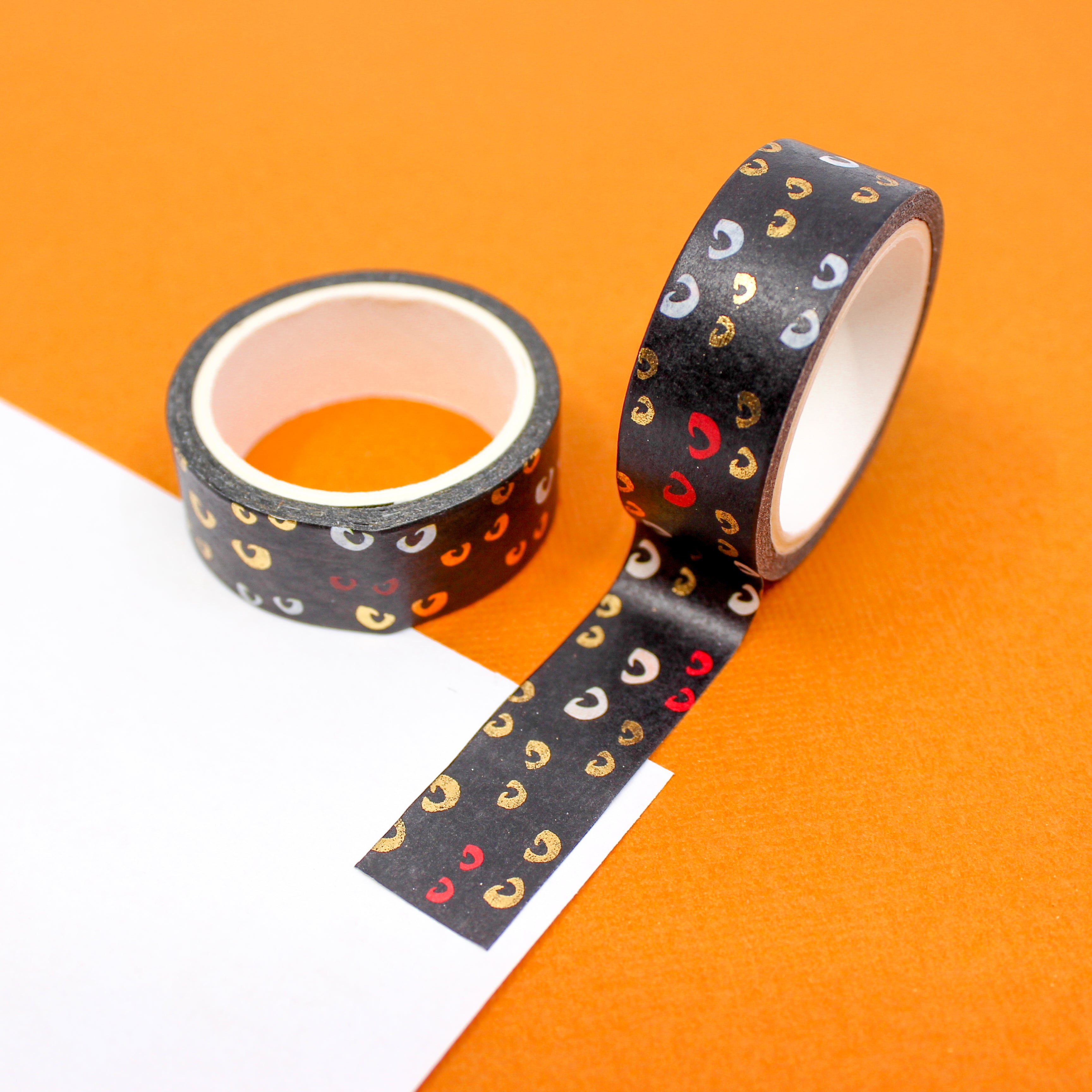 This is an eyes in the dark washi tape from BBB Supplies Craft Shop