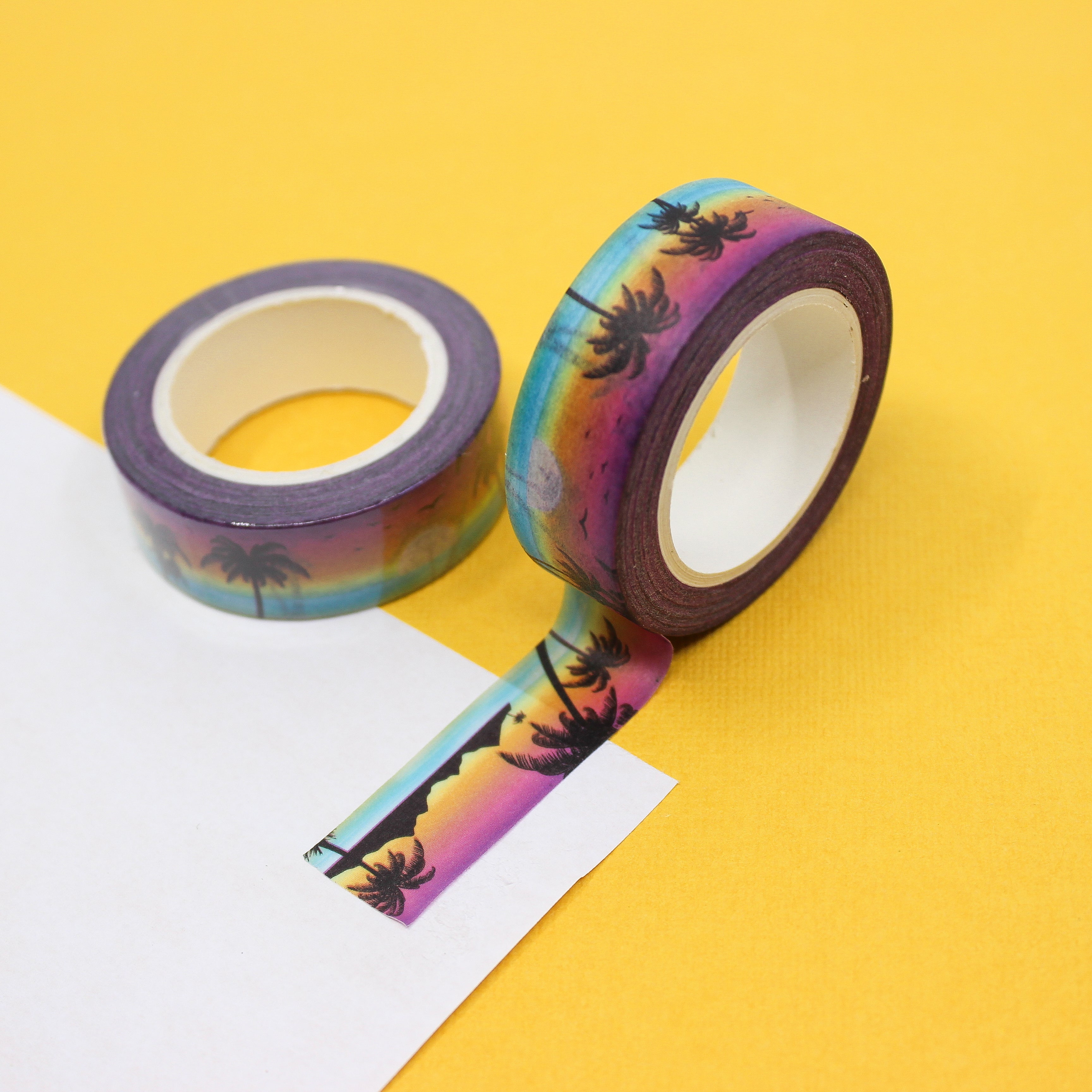 This is a sunny sunset beach scenery themed washi tape from BBB Supplies Craft Shop