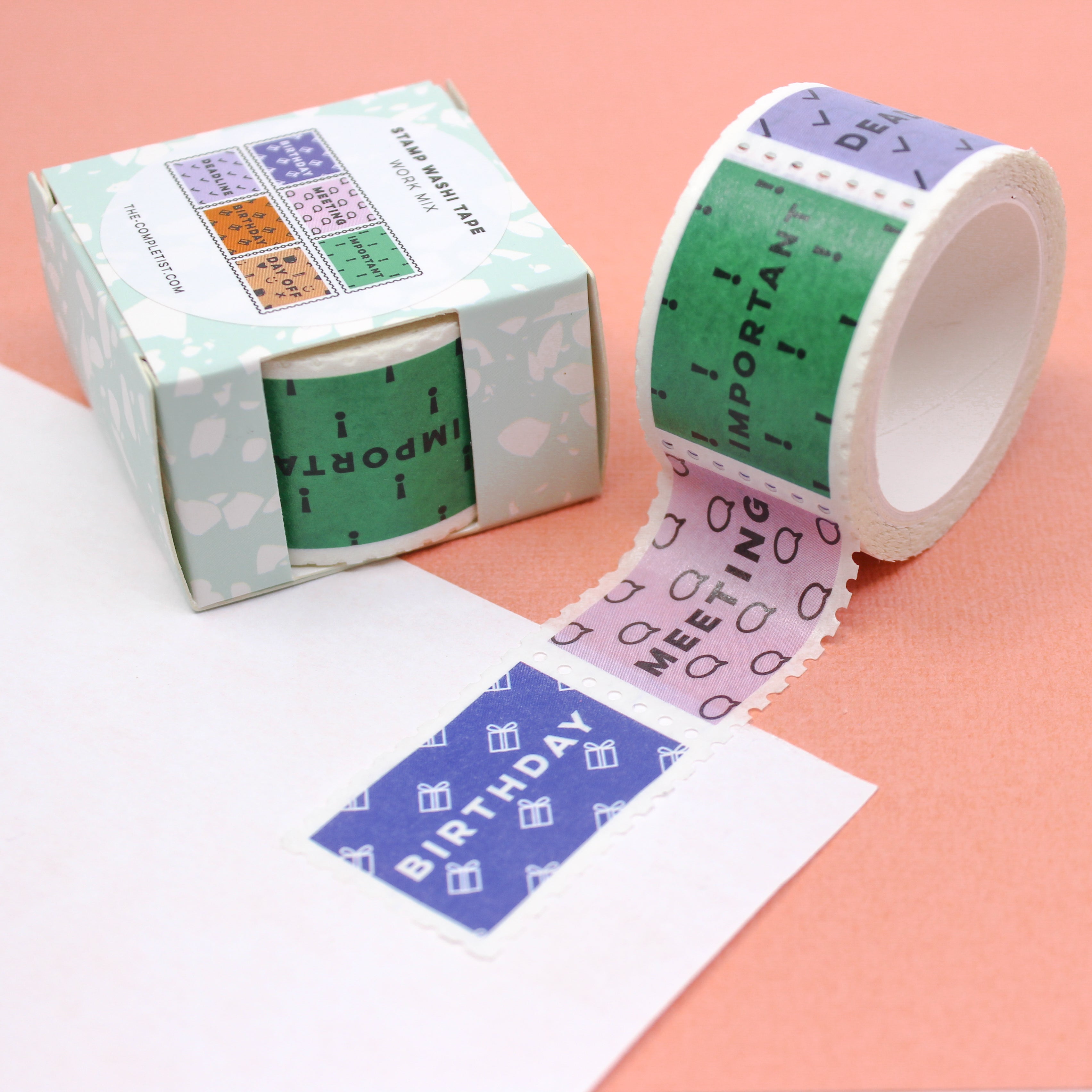 This is an work mix stamps pattern washi tape from BBB Supplies Craft Shop