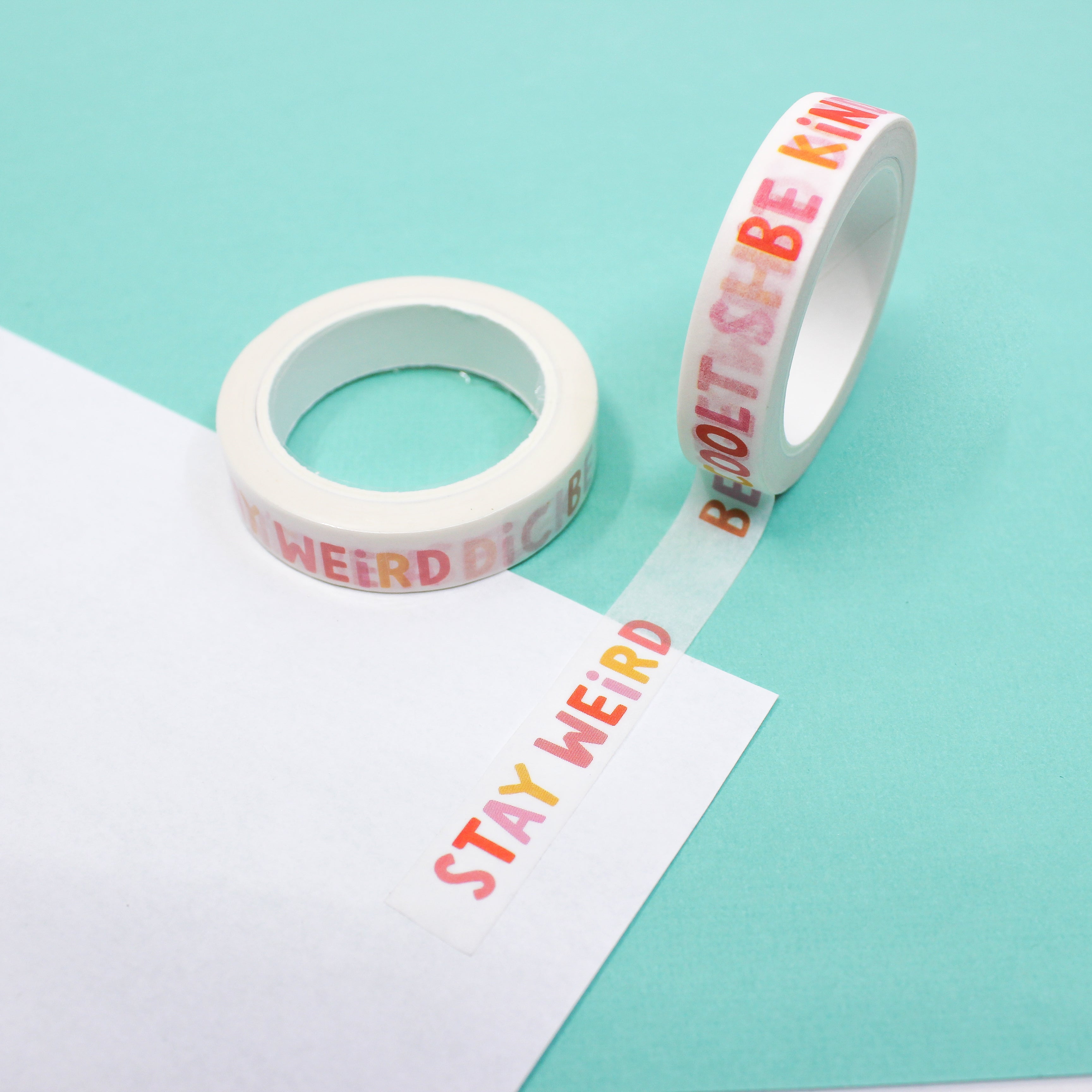 This is motivational word but funny washi tape from BBB Supplies Craft Shop