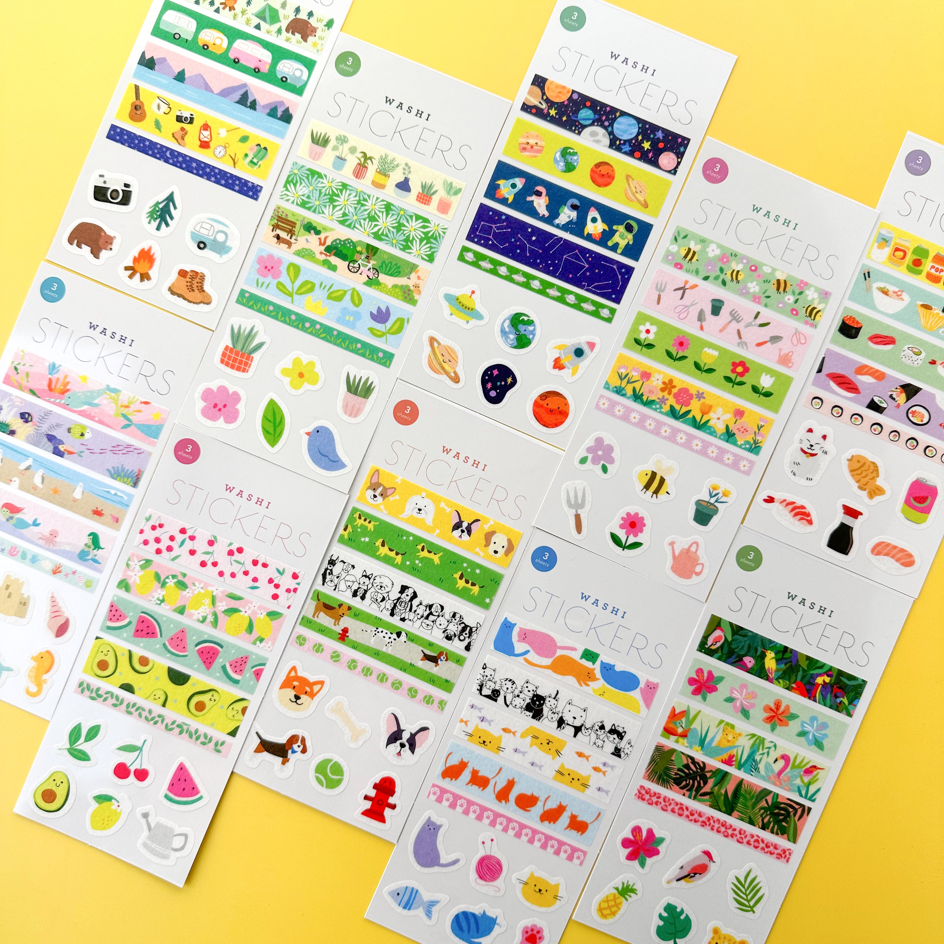 Washi Sticker Sheets