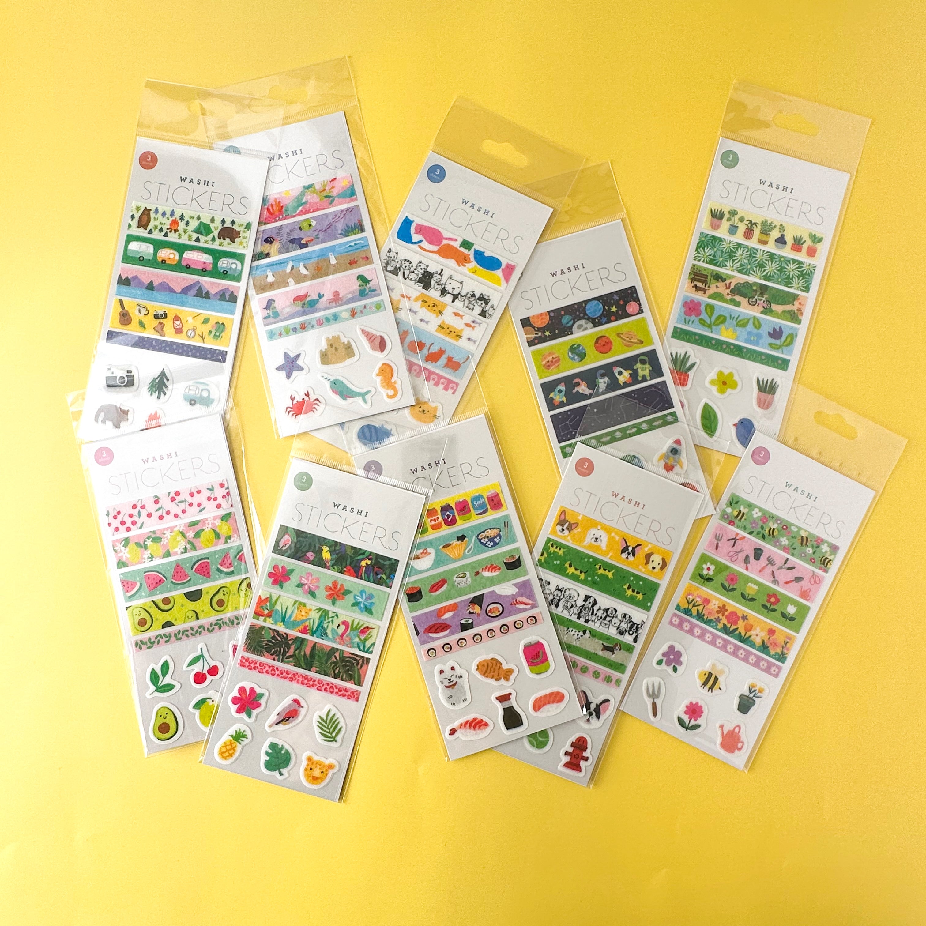 Washi Sticker Sheets