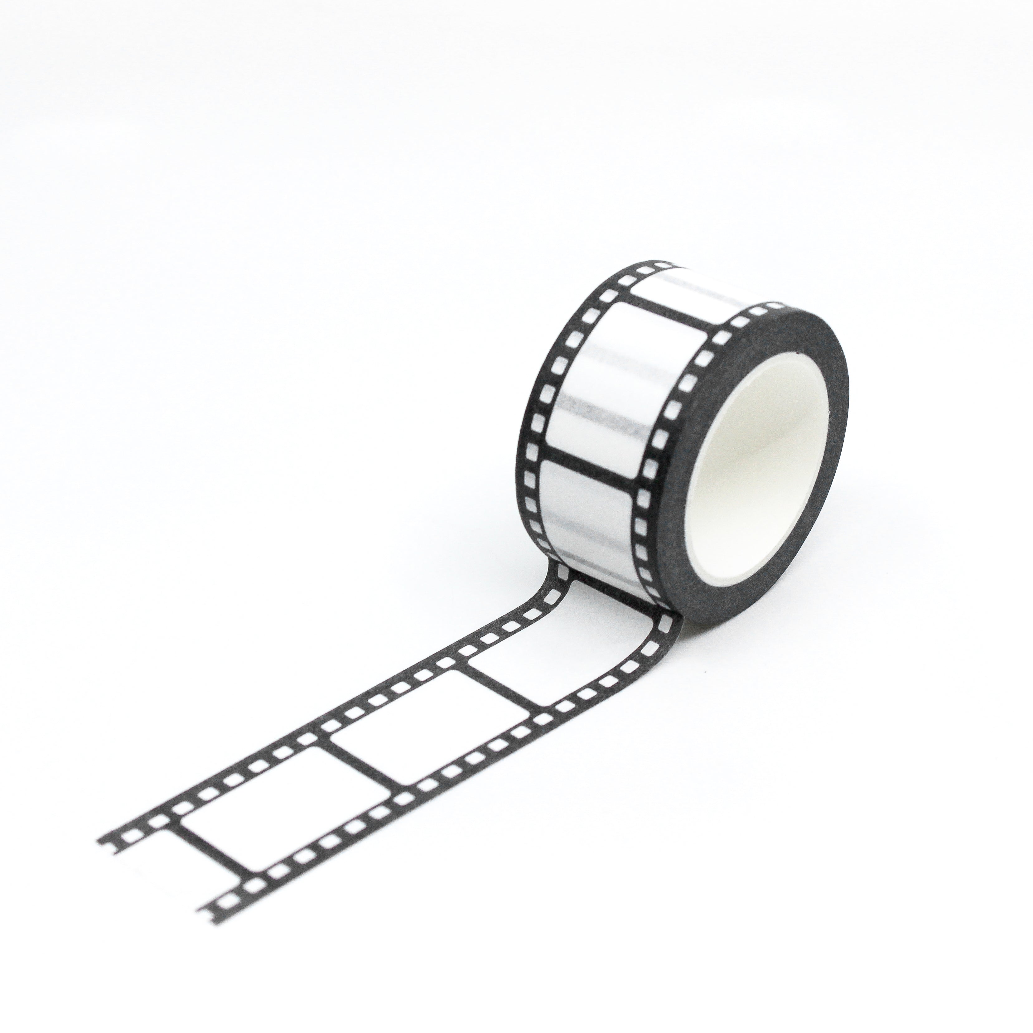 This wide film strip washi tape is perfect for your project. The black and white classic film strip look adds a bigger size to make your craft project easier. This size tape is exclusively sold at BBB Supplies Craft Shop.