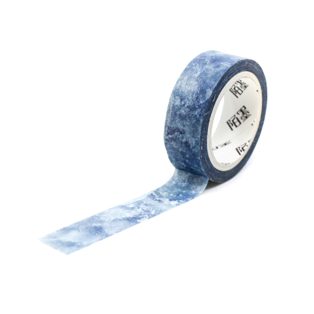 This blue jean marble watercolor washi tape is the perfect addition to your washi collection. The simplicity of the pattern is perfect for accenting and matching any project's theme while adding a beautiful and interesting pattern.