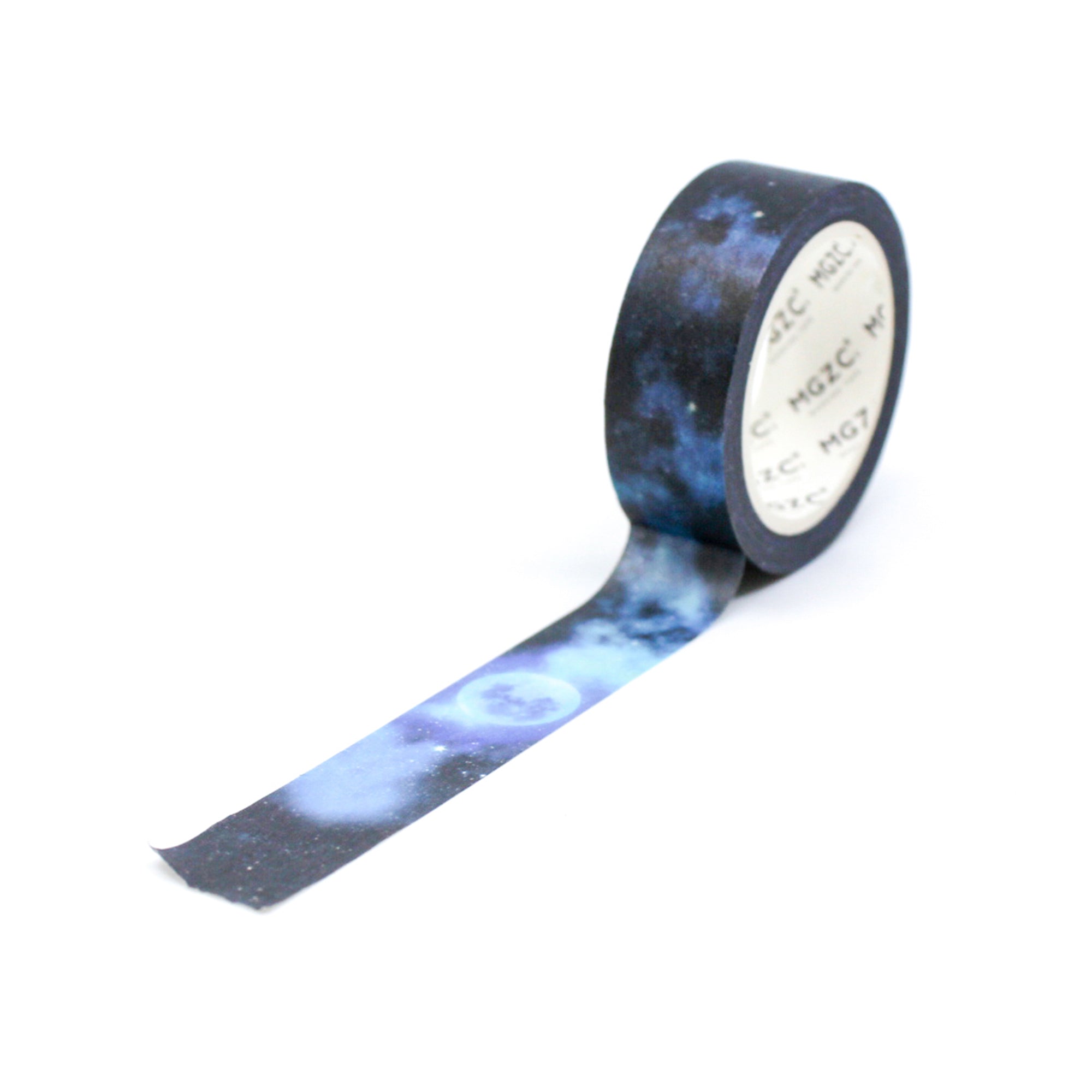 This blue sky watercolor washi tape is the perfect addition to your washi collection. The simplicity of the pattern is perfect for accenting and matching any project's theme while adding a beautiful and interesting pattern. This tape is sold at BBB Supplies Craft Shop.