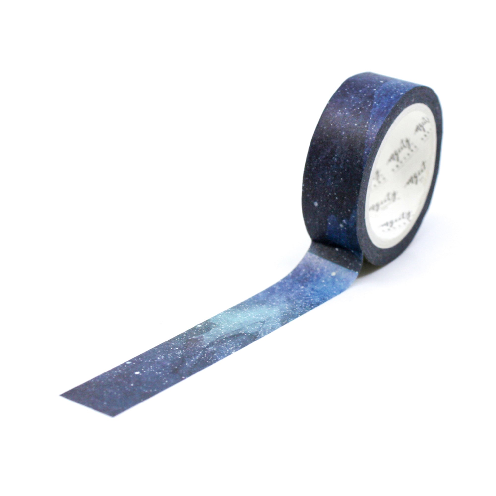 This starry night sky watercolor washi tape is the perfect addition to your washi collection. The simplicity of the pattern is perfect for accenting and matching any project's theme while adding a beautiful and interesting pattern. This tape is sold at BBB Supplies Craft Shop.