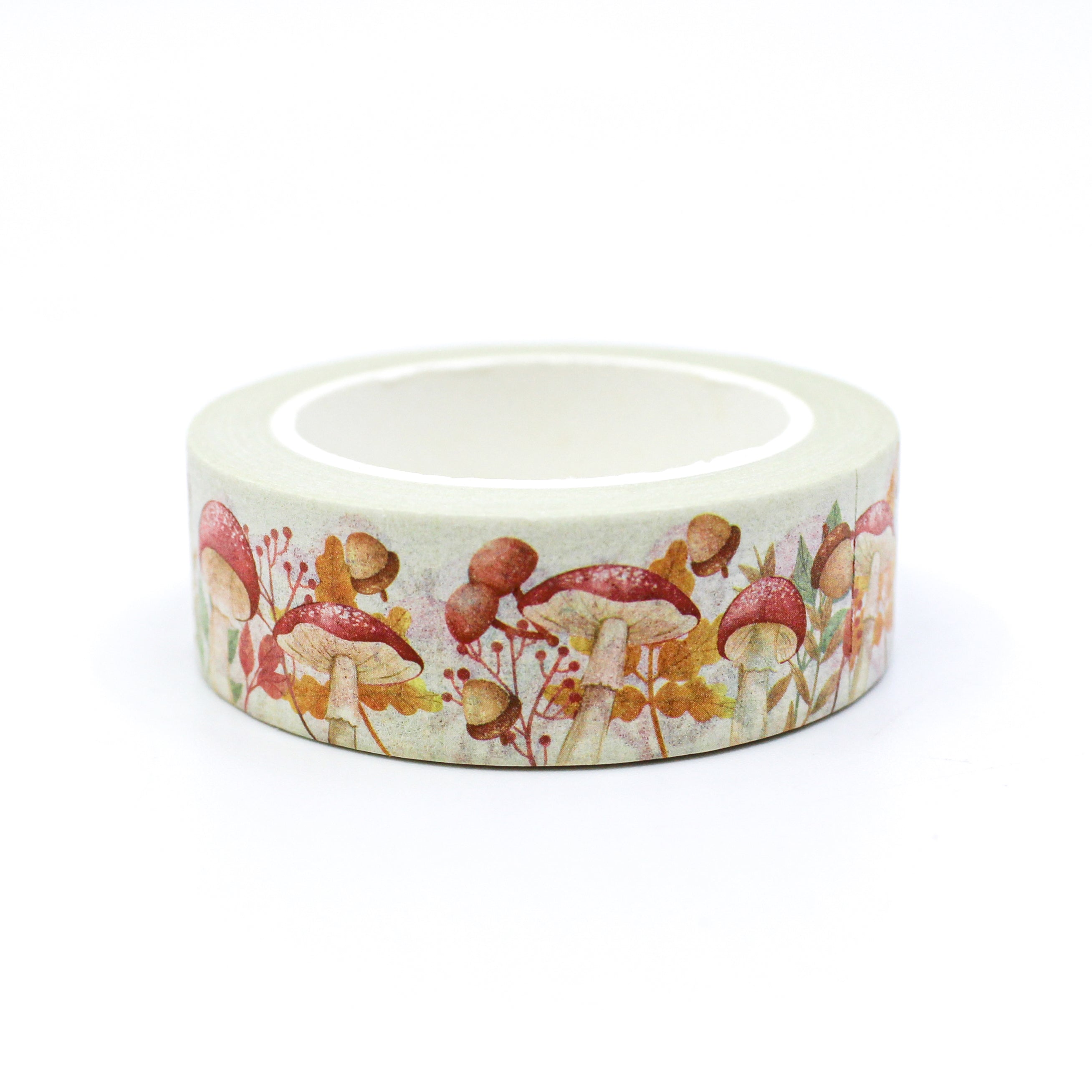This is a colorful bright and fun mushrooms pattern washi tape from BBB Supplies Craft Shop